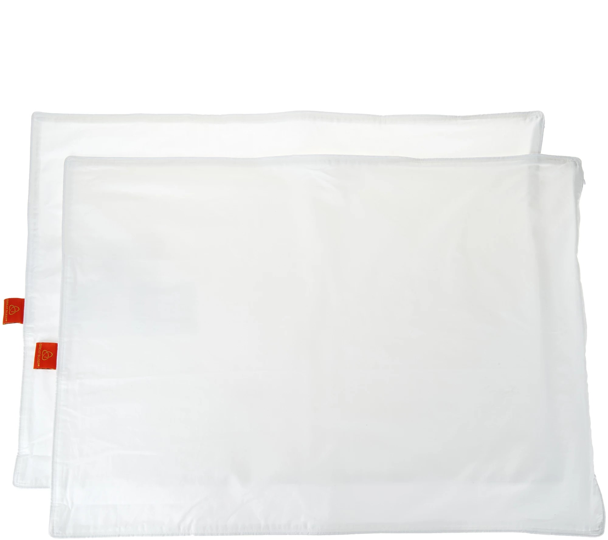 Great Sleep Set of 2 Jumbo Pillow Protectors with Allergy Barrier