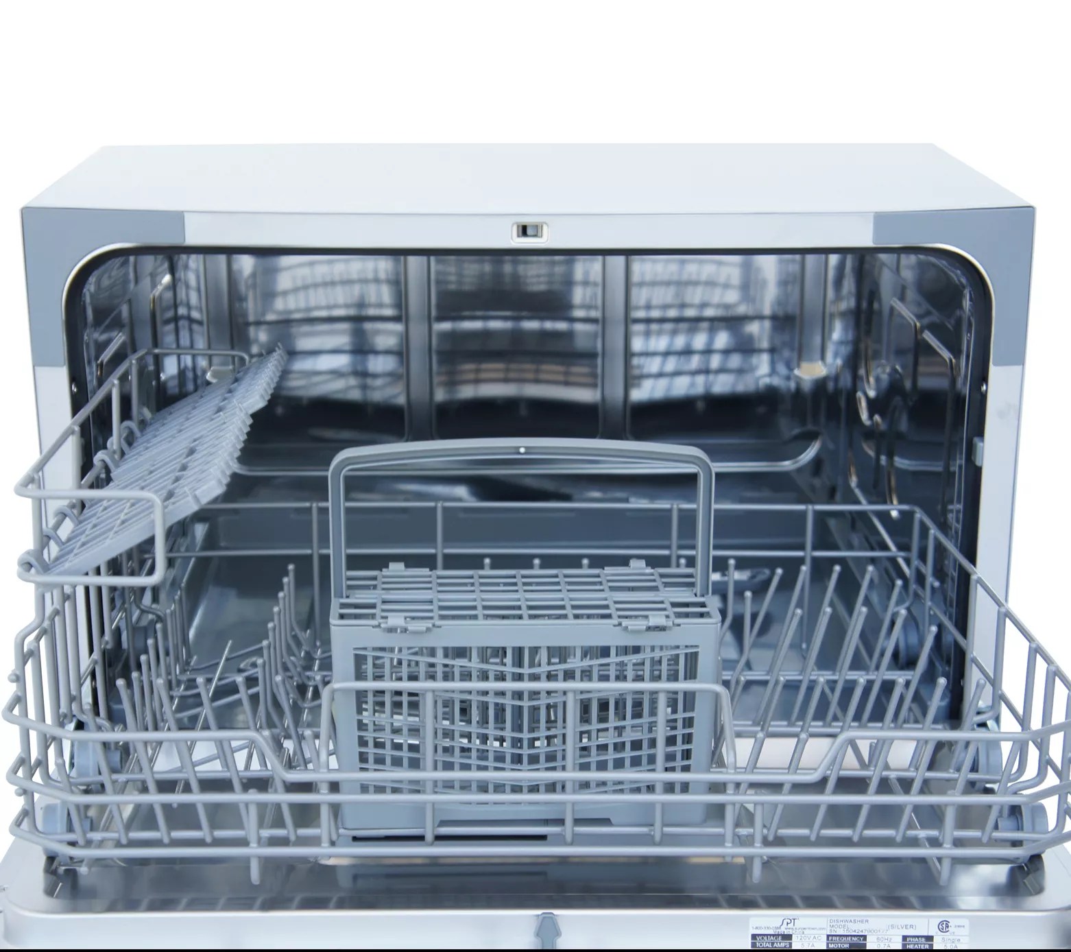 SPT Countertop Dishwasher in Silver
