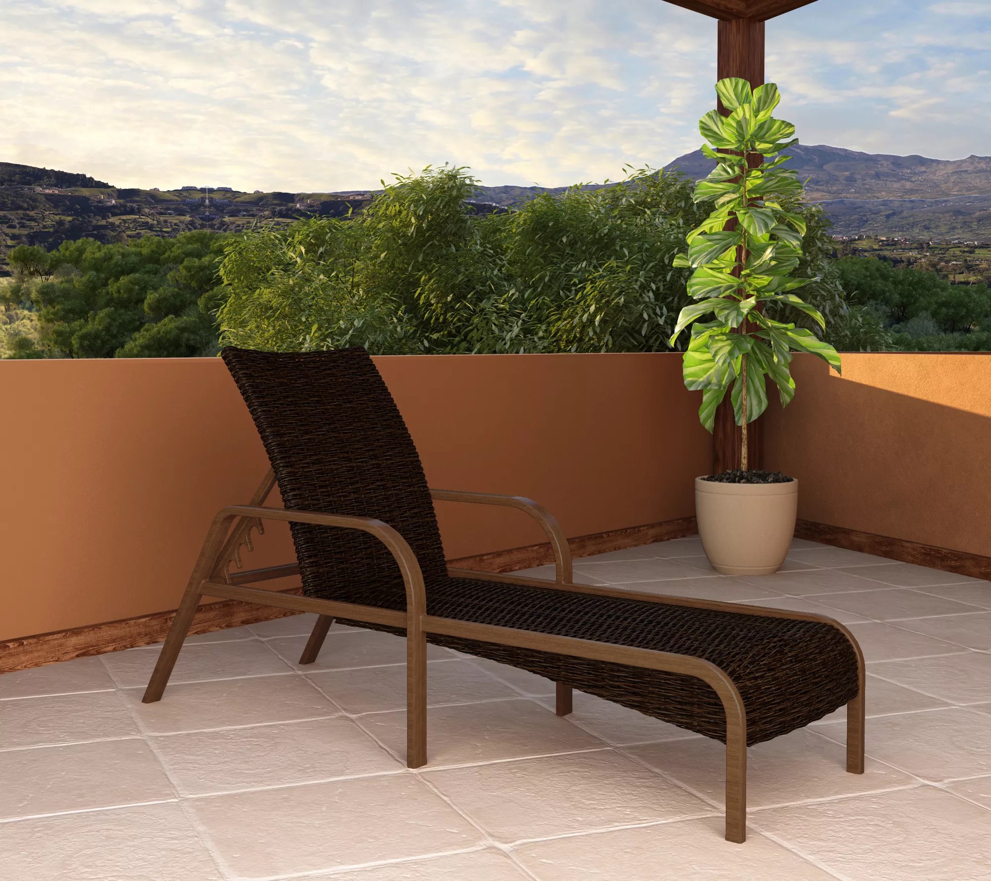 COSCO Outdoor Living, SmartWick, Patio Chaise Lounge