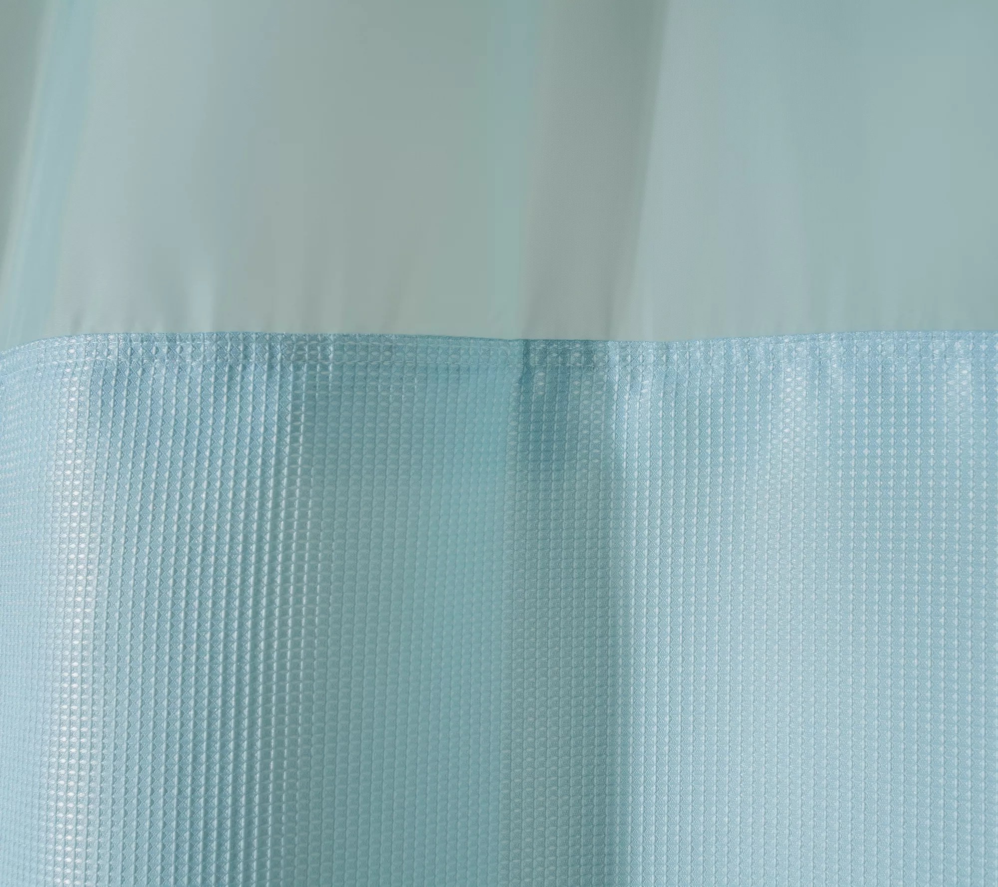Hookless Shower Curtain with Hidden Rings, Valance and Window