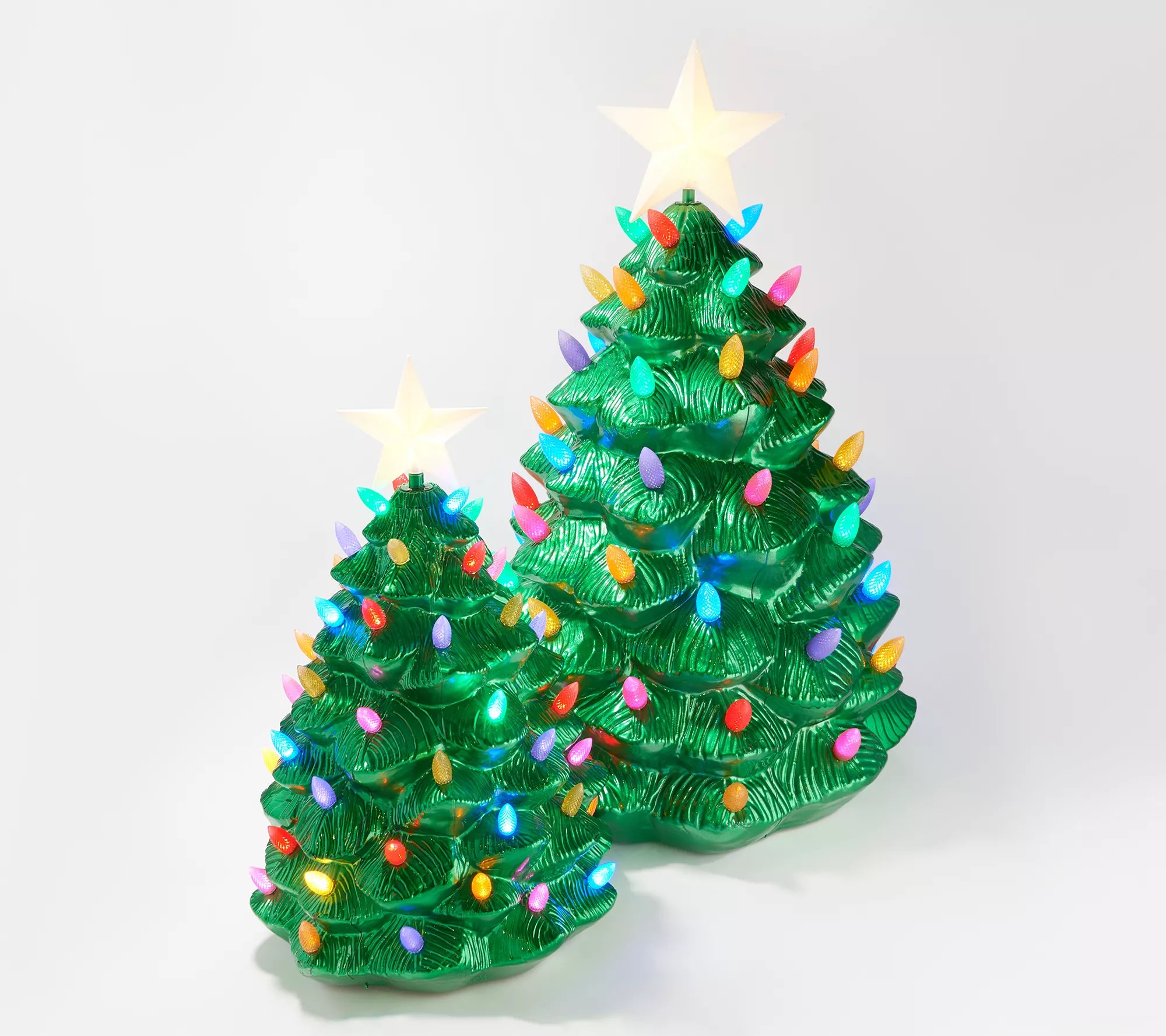 Molded Christmas Trees Mr. Christmas Oversized Indoor/Outdoor Blow Mold Nostalgic Tree