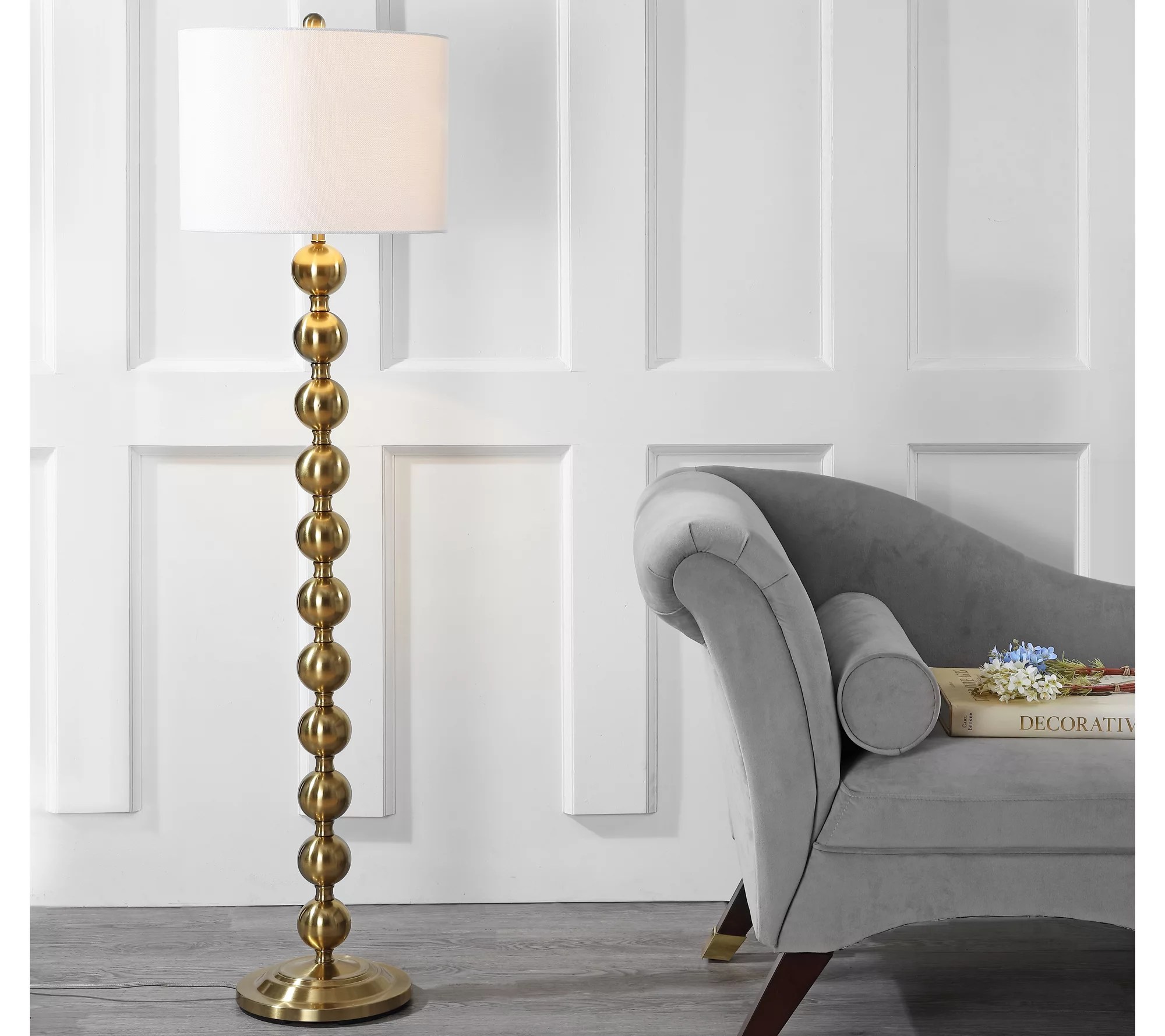 Reflections Stacked Ball Floor Lamp by Safavieh