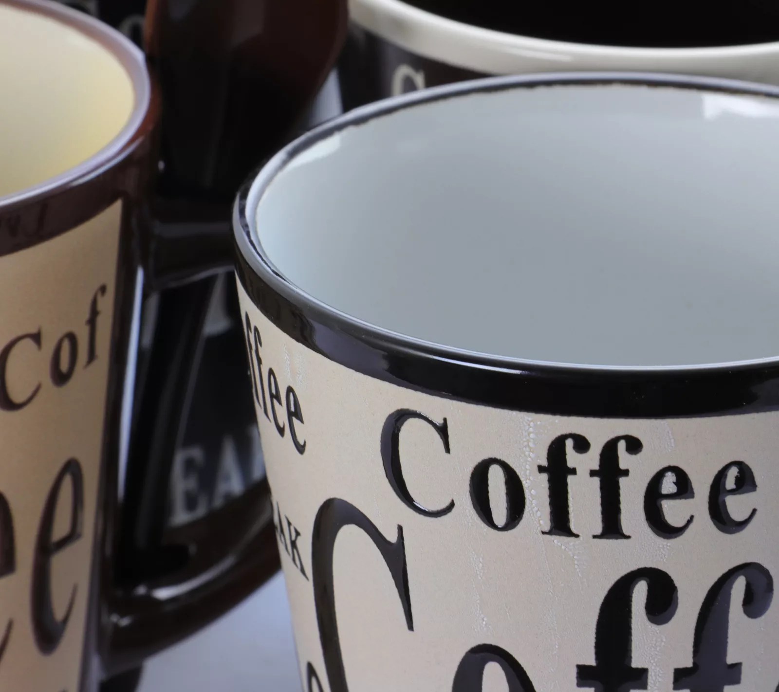 Gibson Bareggio 8 Piece Coffee Mug Set with Spoons