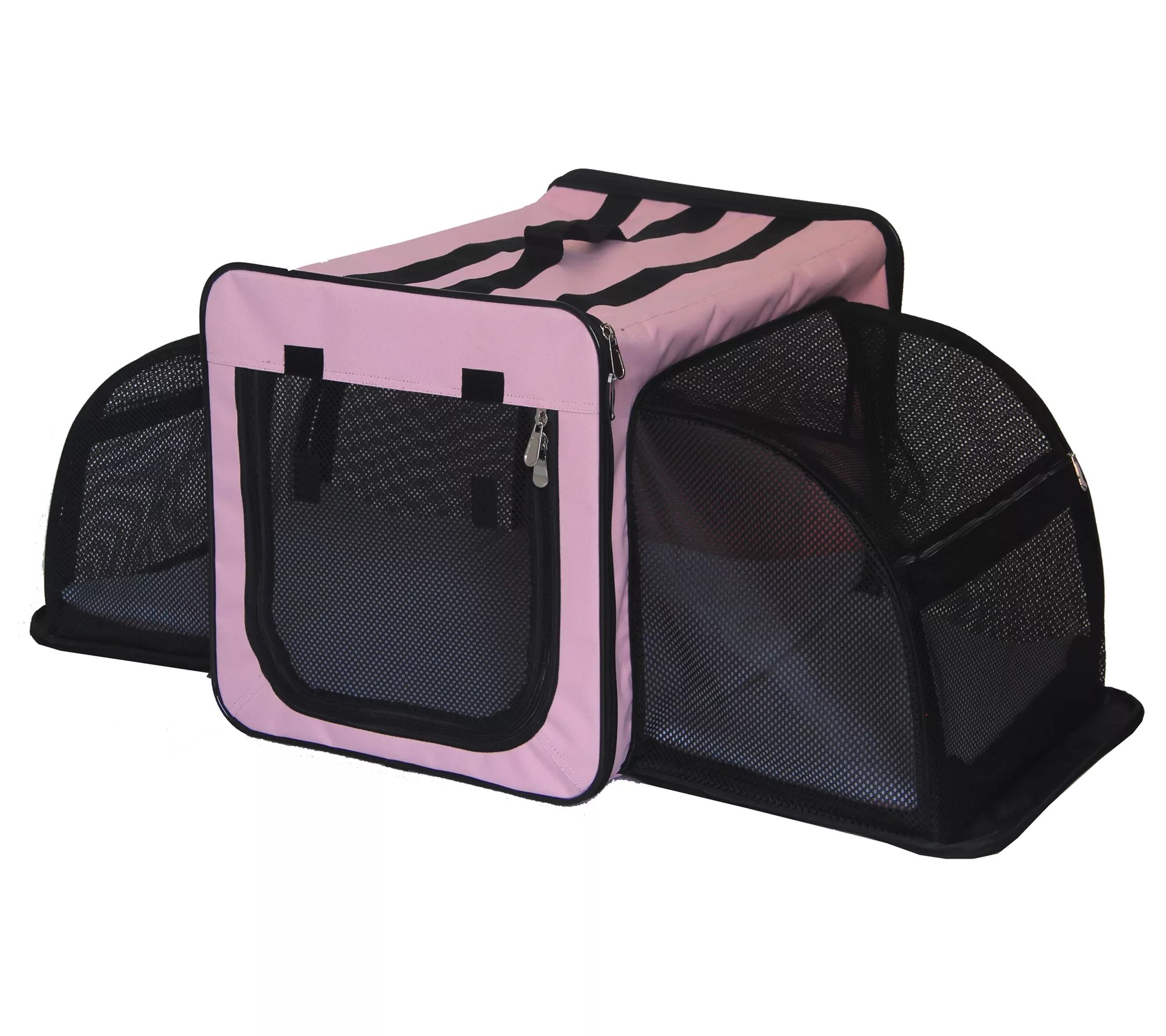 Pet Life Capacious Expandable Collapsible Trave l Pet Dog Crat