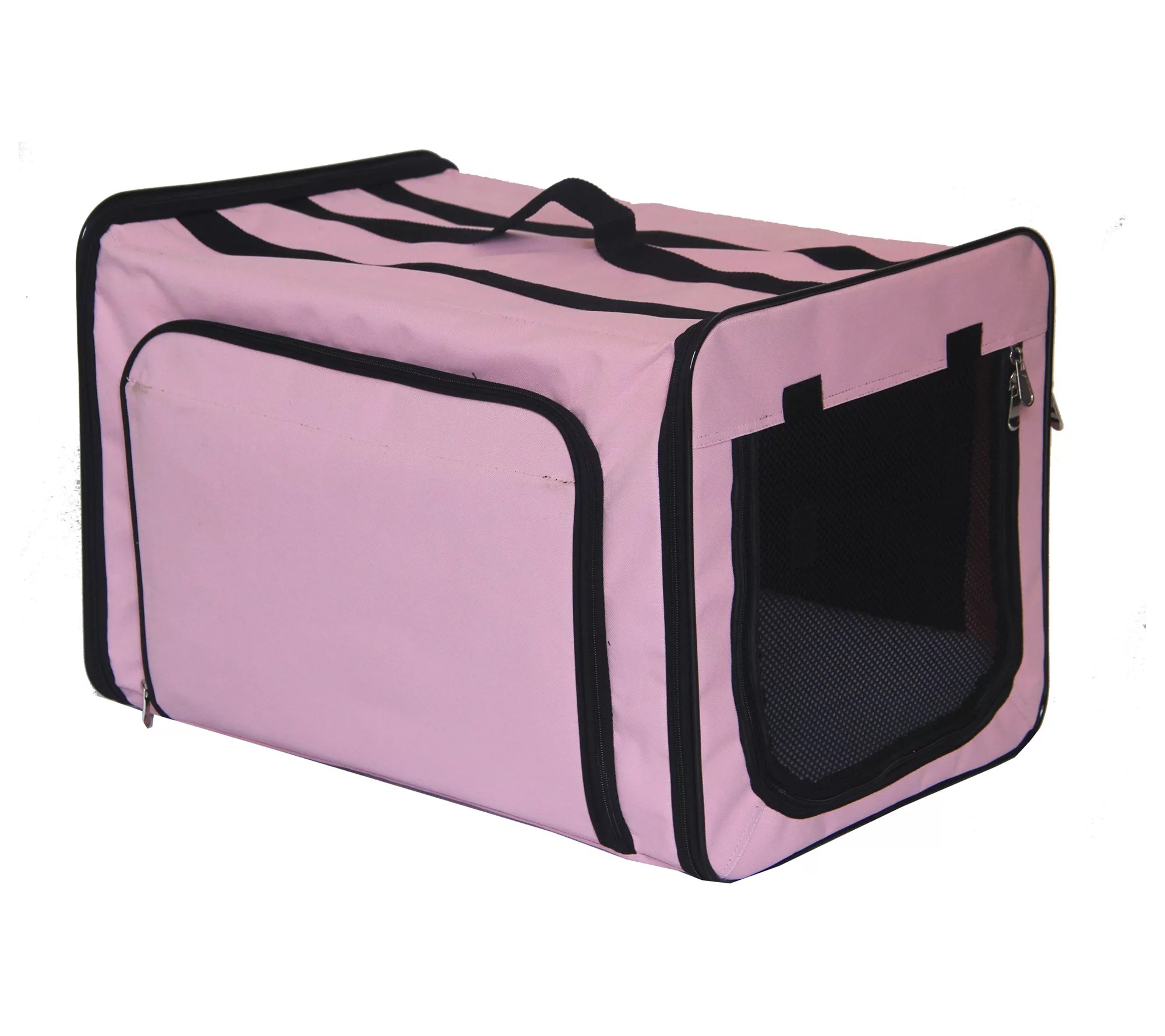 Pet Life Capacious Expandable Collapsible Trave l Pet Dog Crat