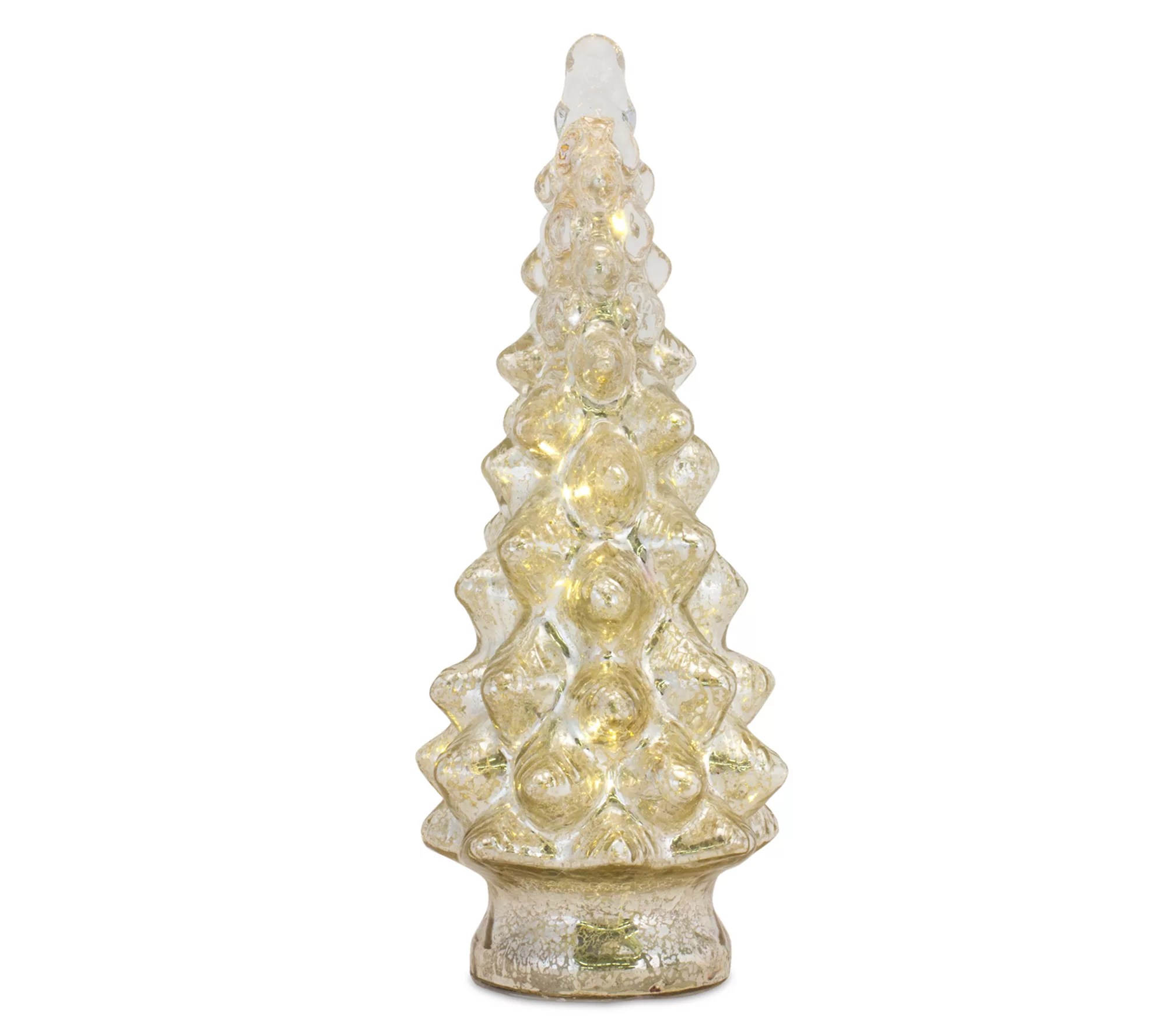 Melrose LED Mercury Glass Holiday Tree Decor (Set of 3)