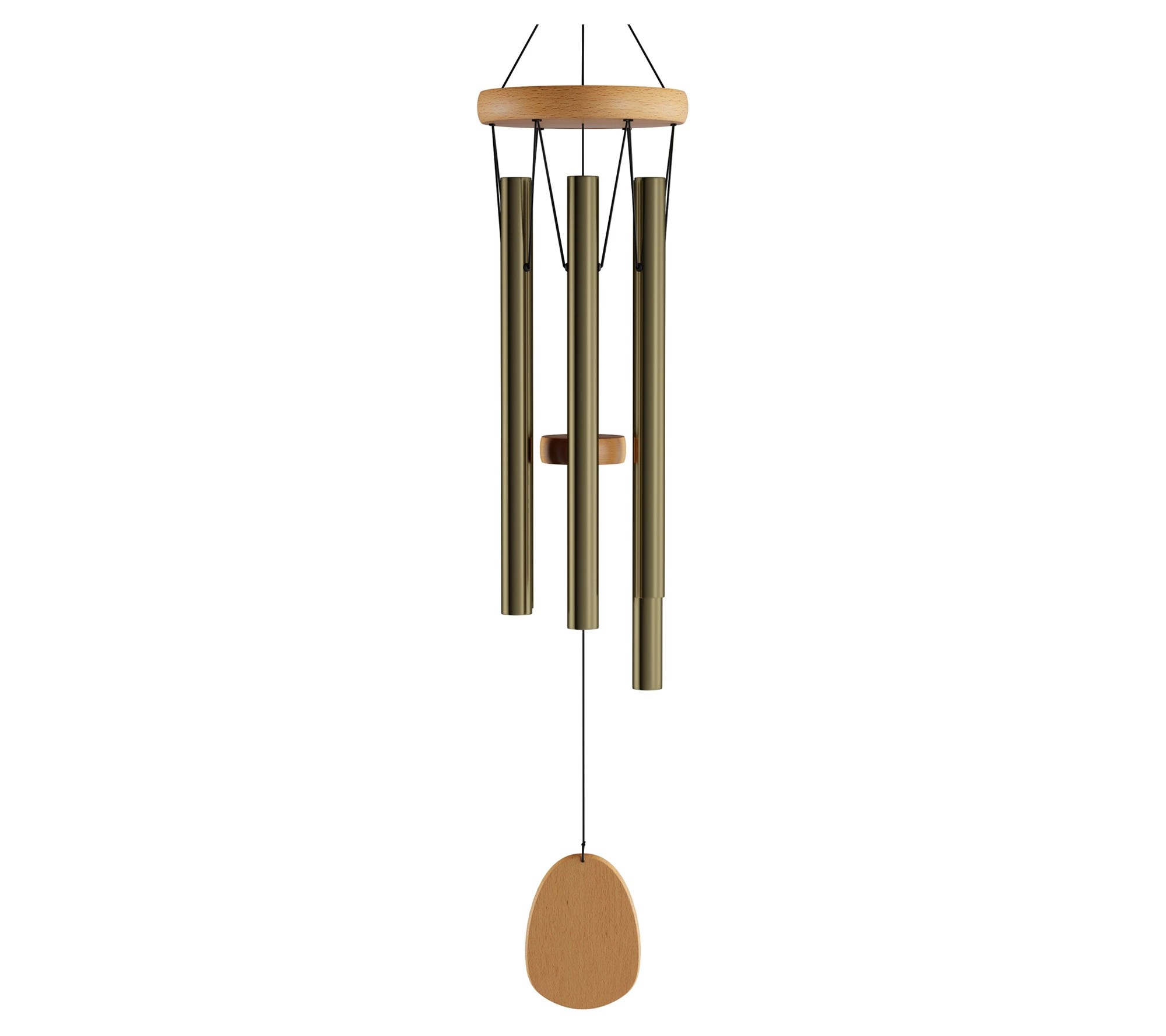 Pure Garden 28" Metal and Wood Wind Chimes