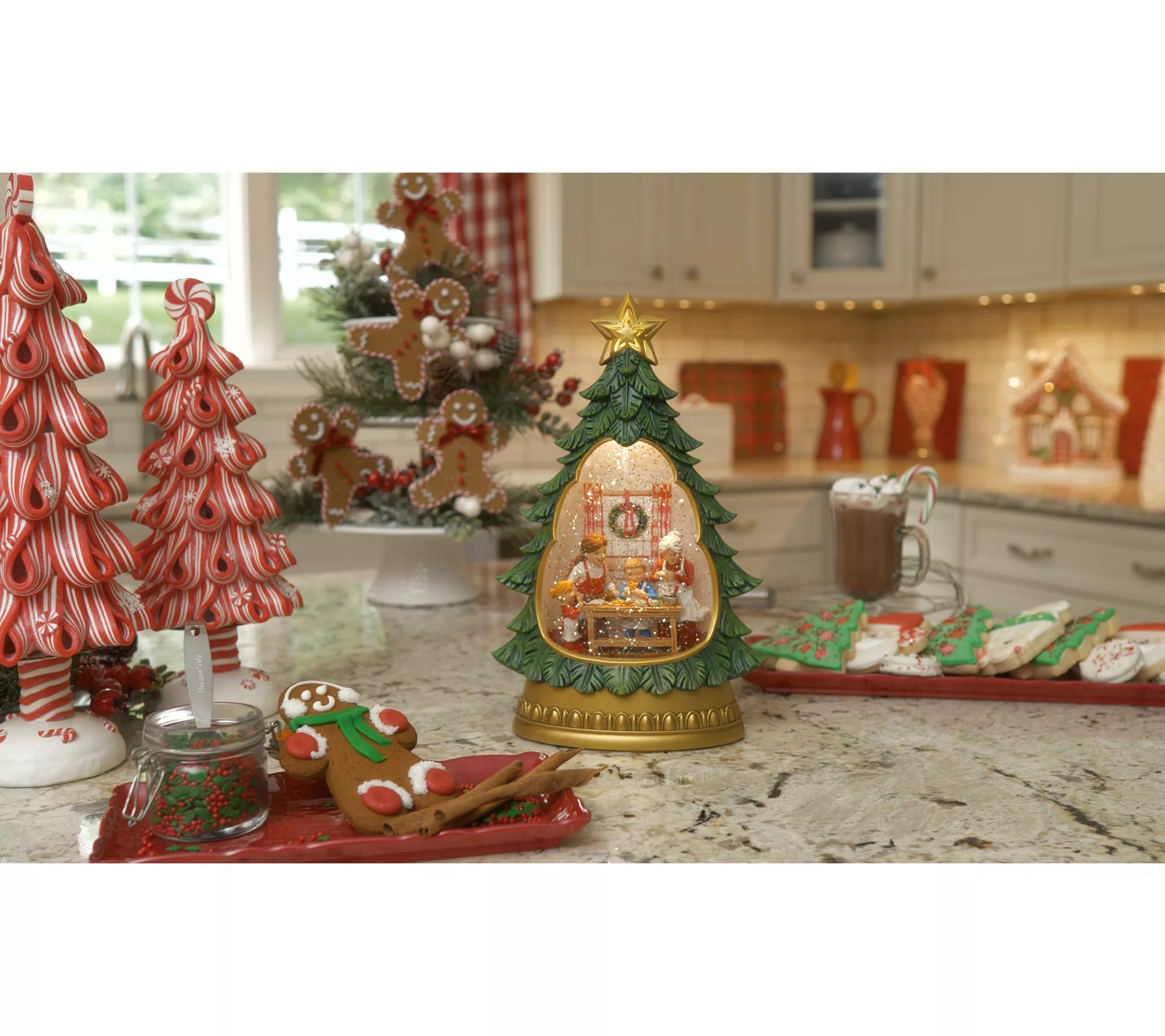 Holiday Traditions Illuminated Glitter Tree by Valerie