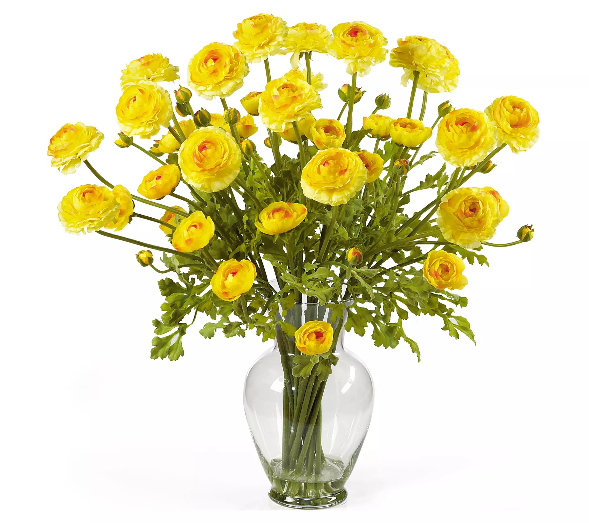 Ranunculus Silk Flower Arrangement by Nearly Na tural