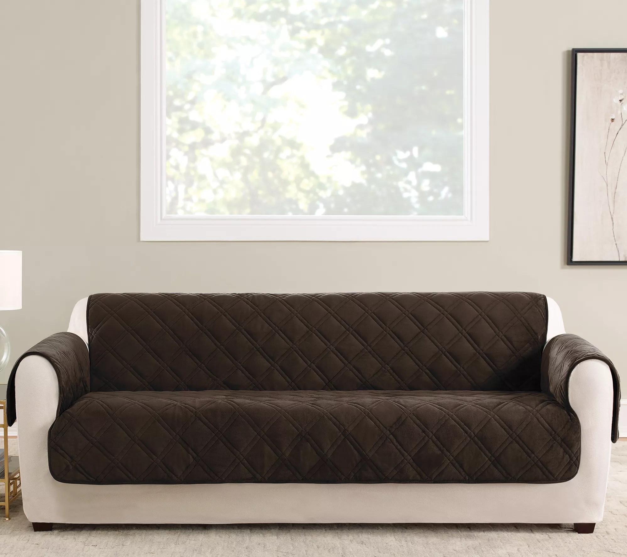 (QVC) Sure Fit Triple Protection Furniture Cover