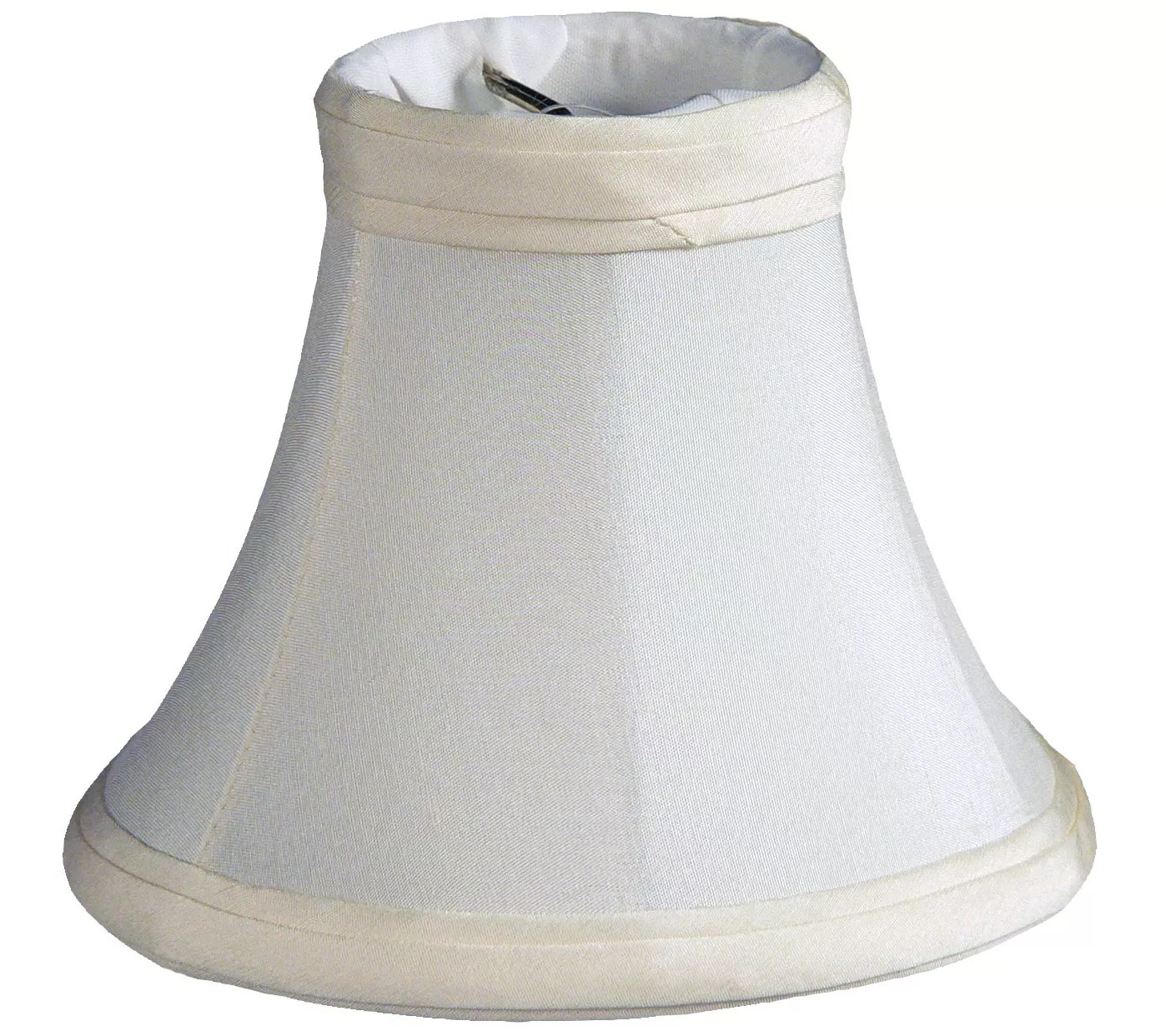 Slant Pure Silk Shantung Chandelier Lampshade with Flame Clip