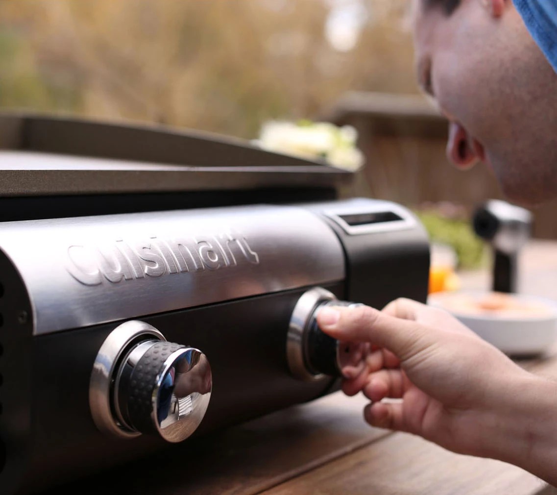 Cuisinart Gourmet Two-Burner Outdoor GasGriddle - QVC.com