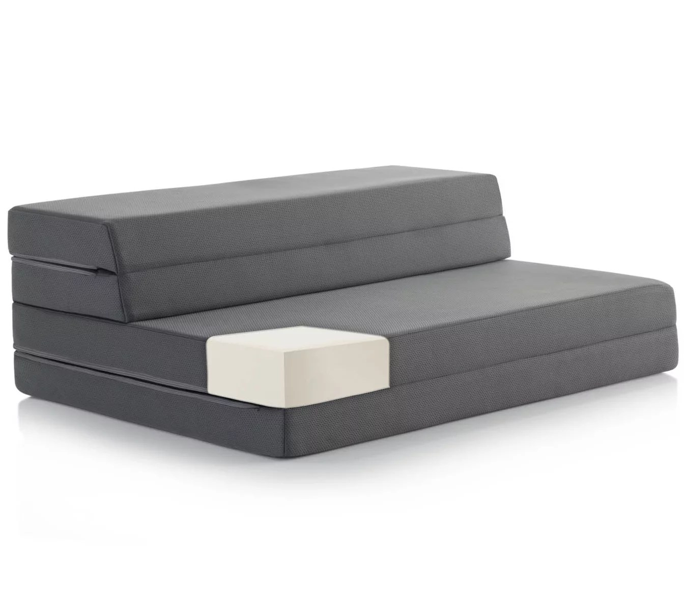 LUCID Comfort Collection 3" Folding Mattress So fa, Twin