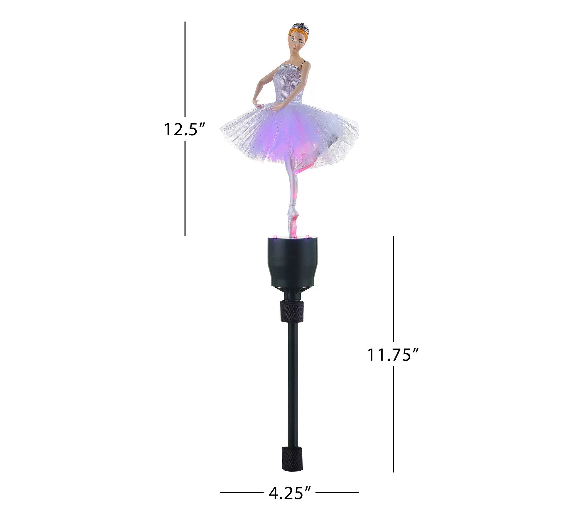 Mr. Christmas 12.5" Animated FiberOptic Ballerina Tree Topper