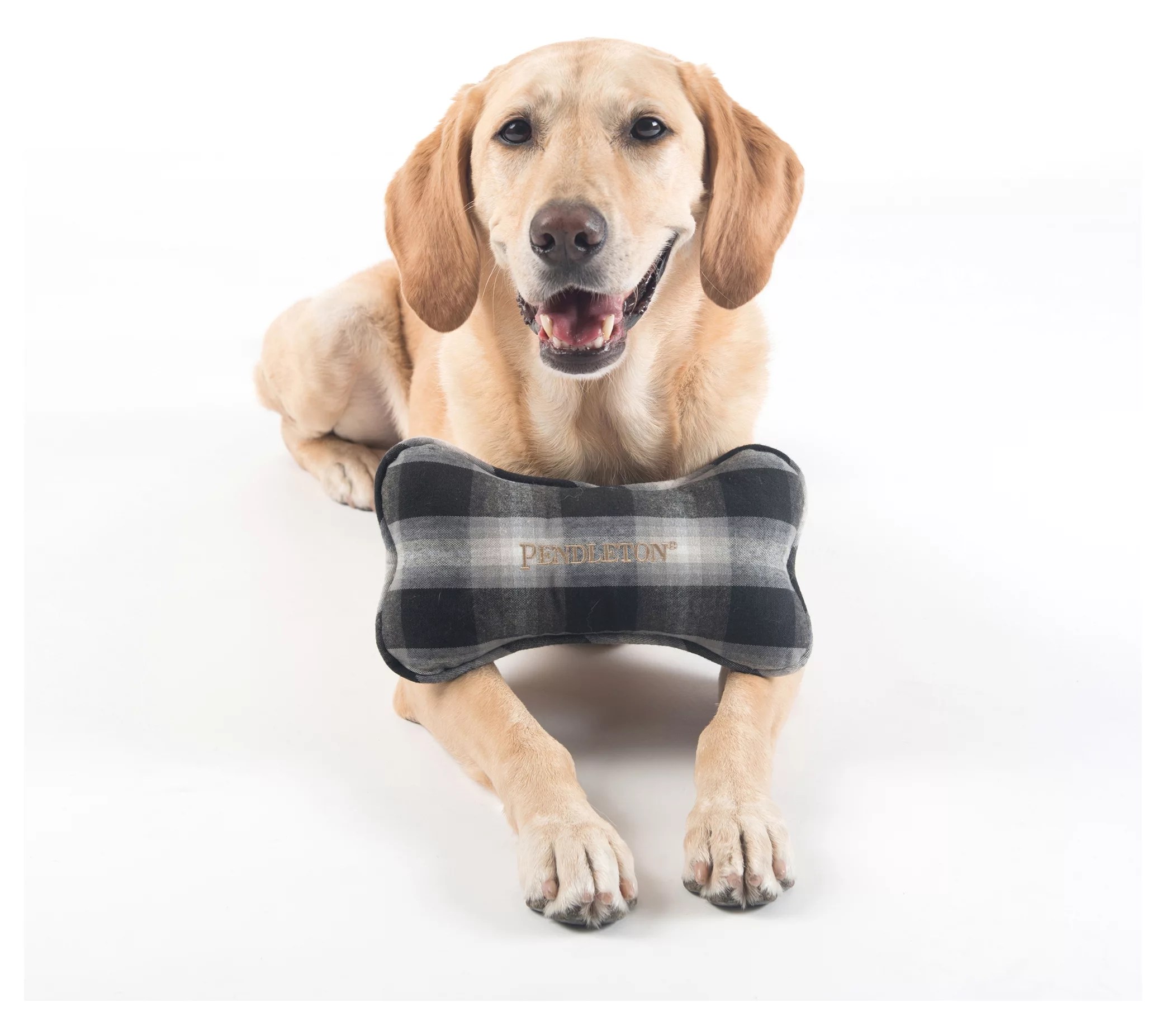 Pendleton Plaid Bone Dog Toy