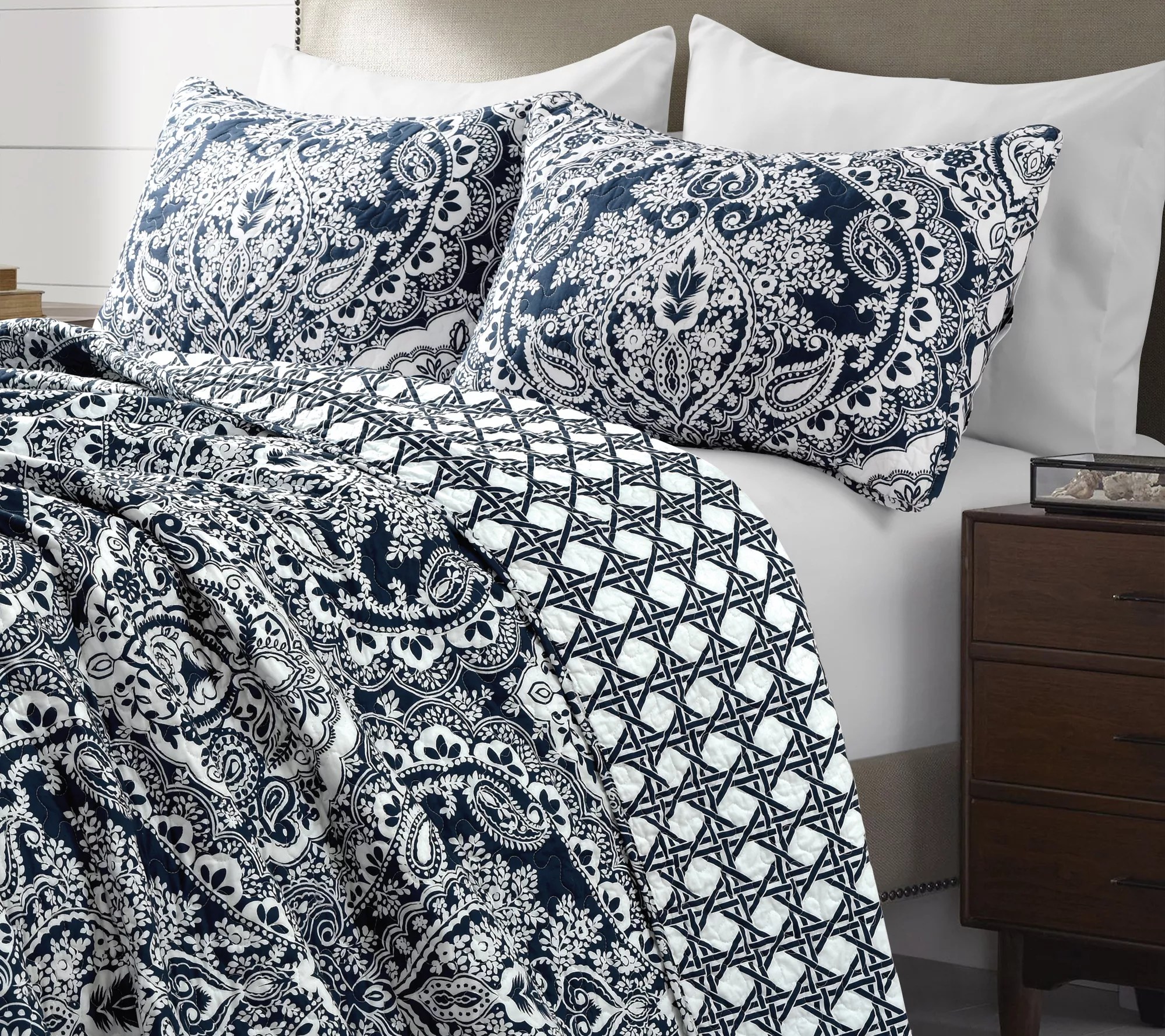 Aubree 3Piece King Quilt Set by Lush Decor