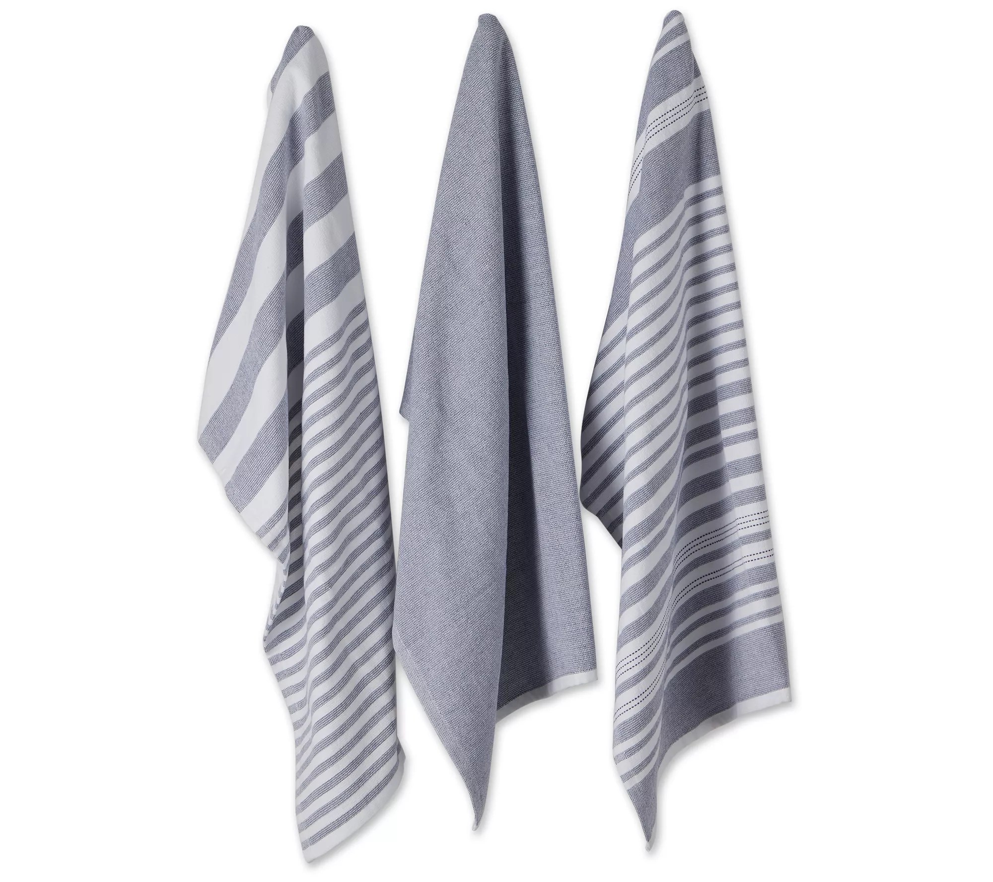 Design Imports French Terry Assorted Kitchen Towel Set/3