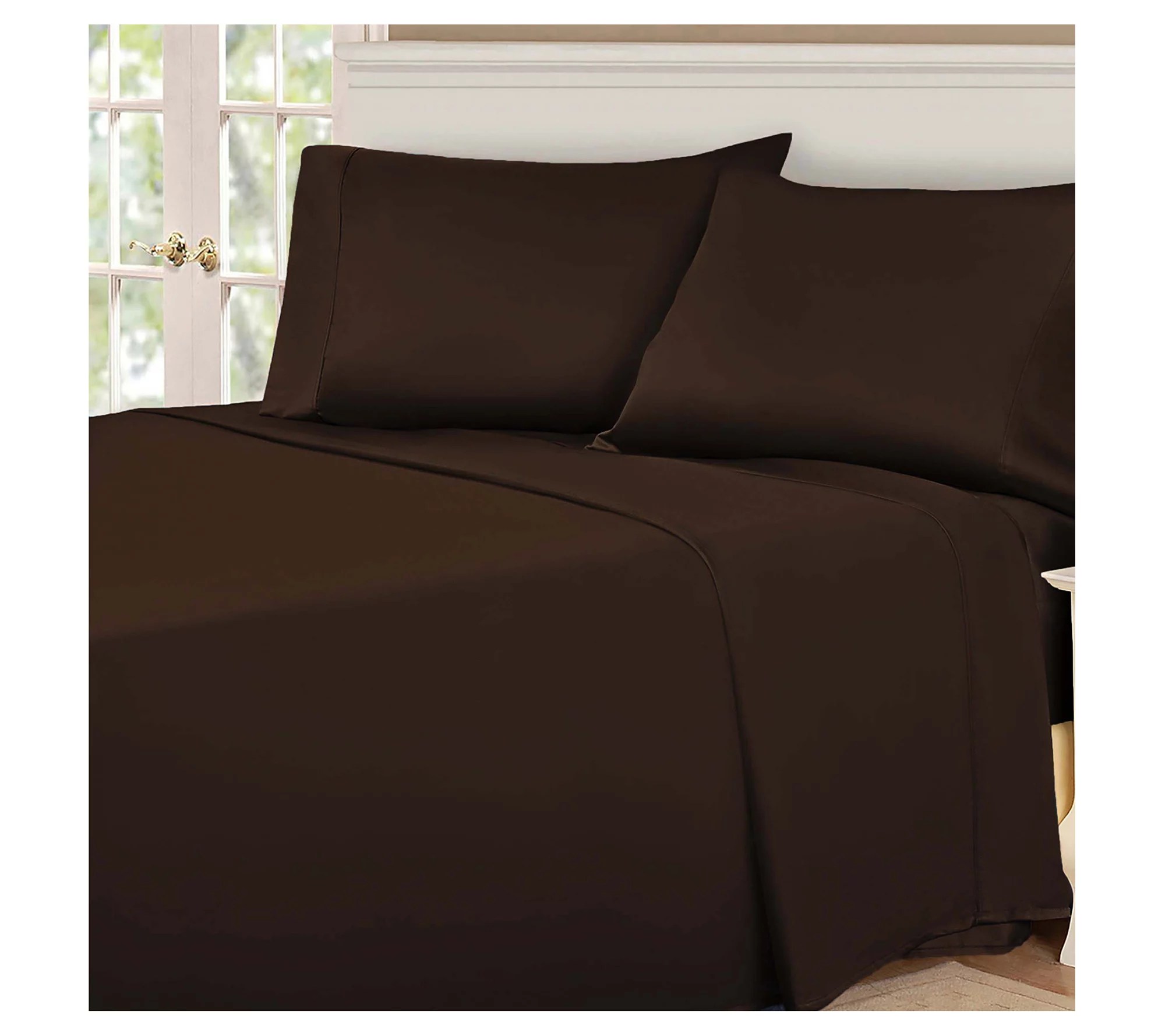 Superior 530Thread Count Solid Egyptian Cotton Sheets, Full