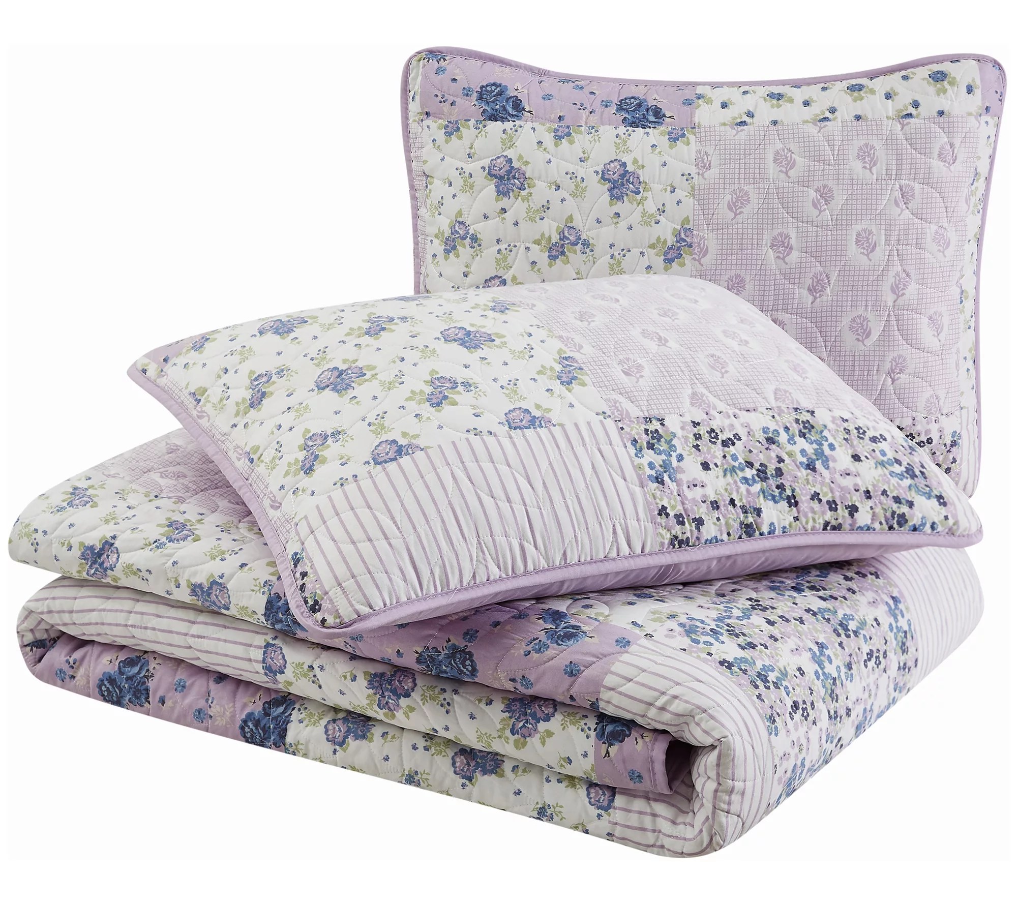 Cannon Elissa Patchwork Full/Queen 3 Piece Quilt Set