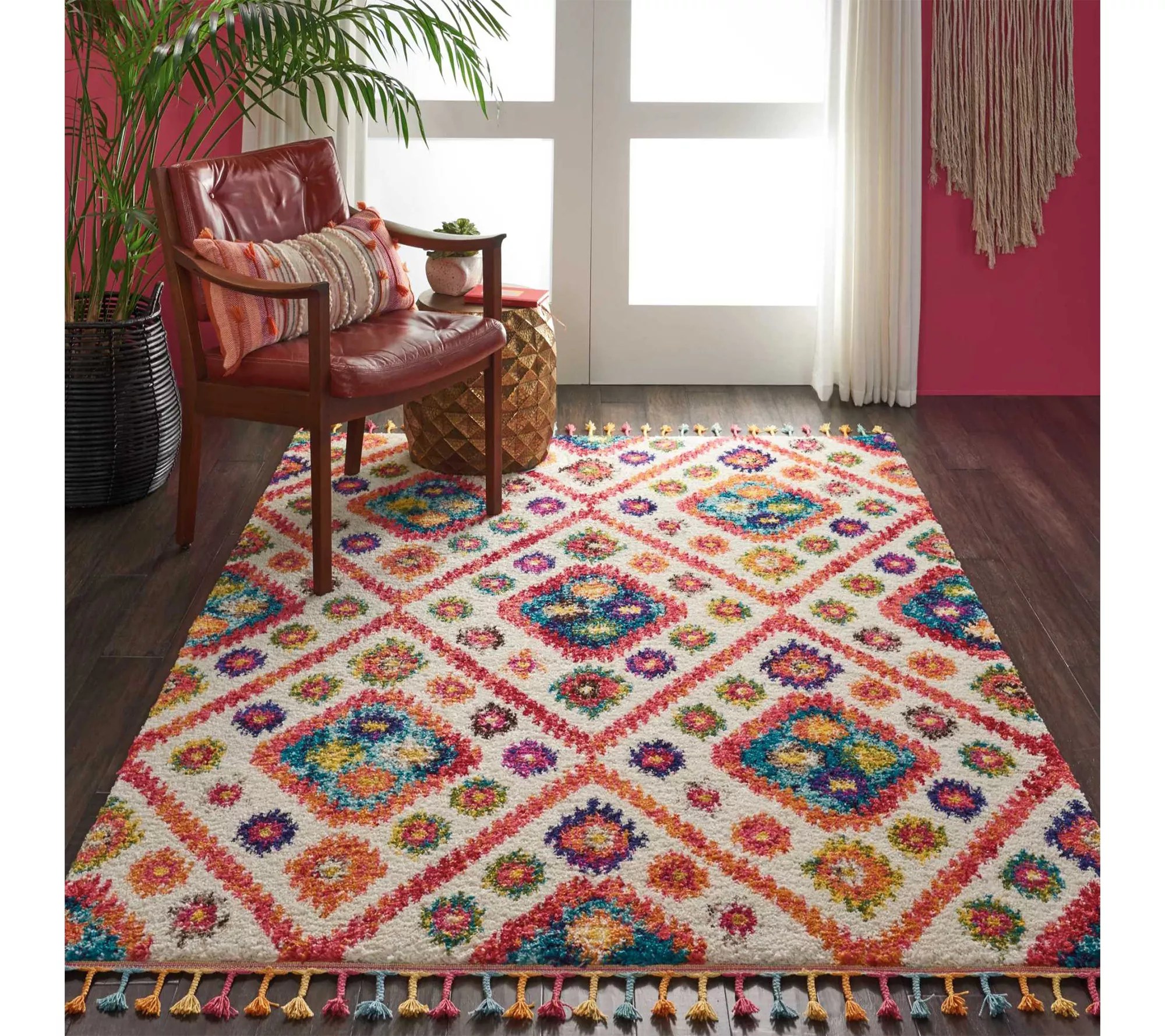 Nourison Moroccan Casbah Geometric 5'3" x 7'9"Area Rug