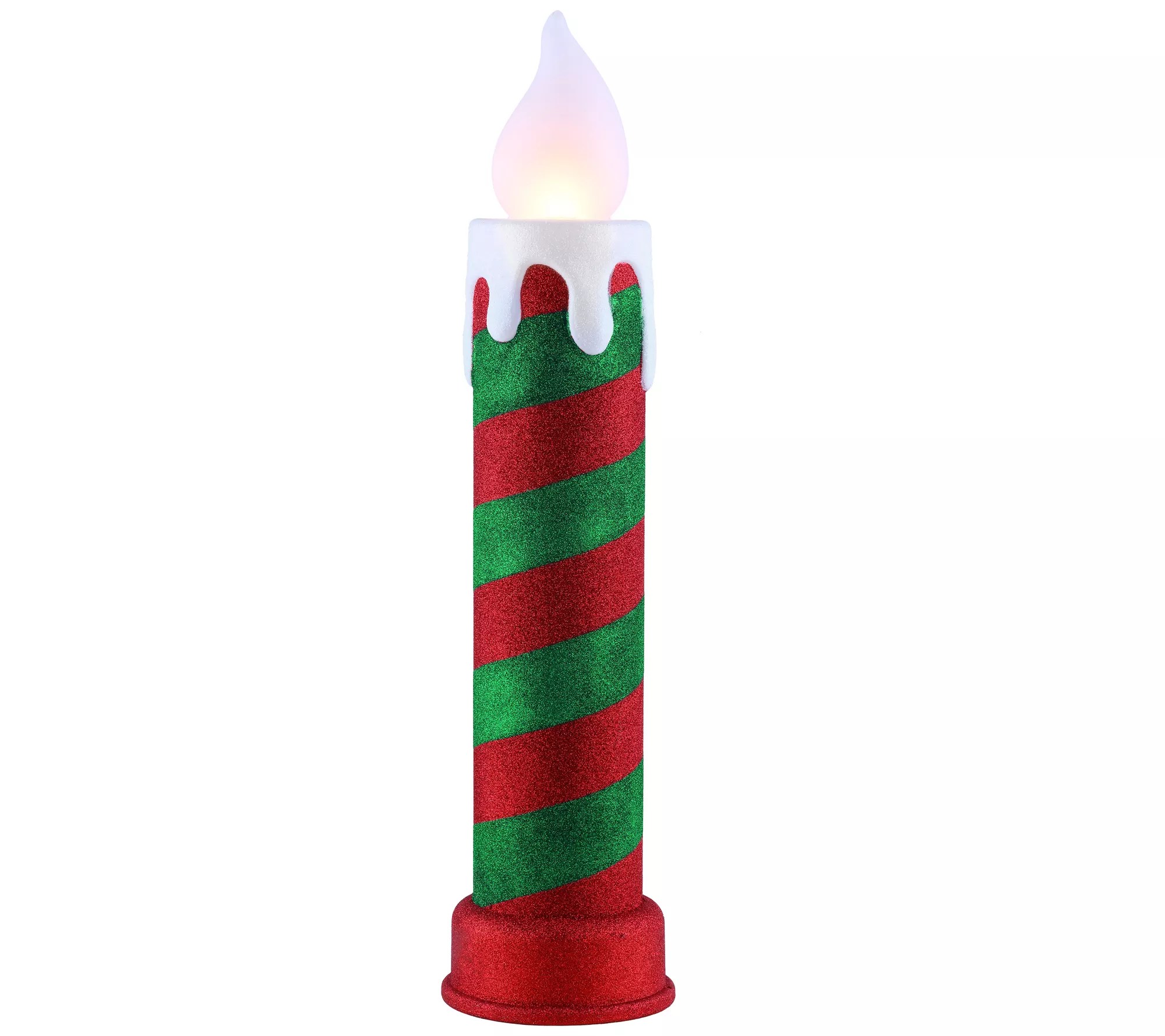 Mr. Christmas 24" Blow Mold Stripe Candle Red/Green
