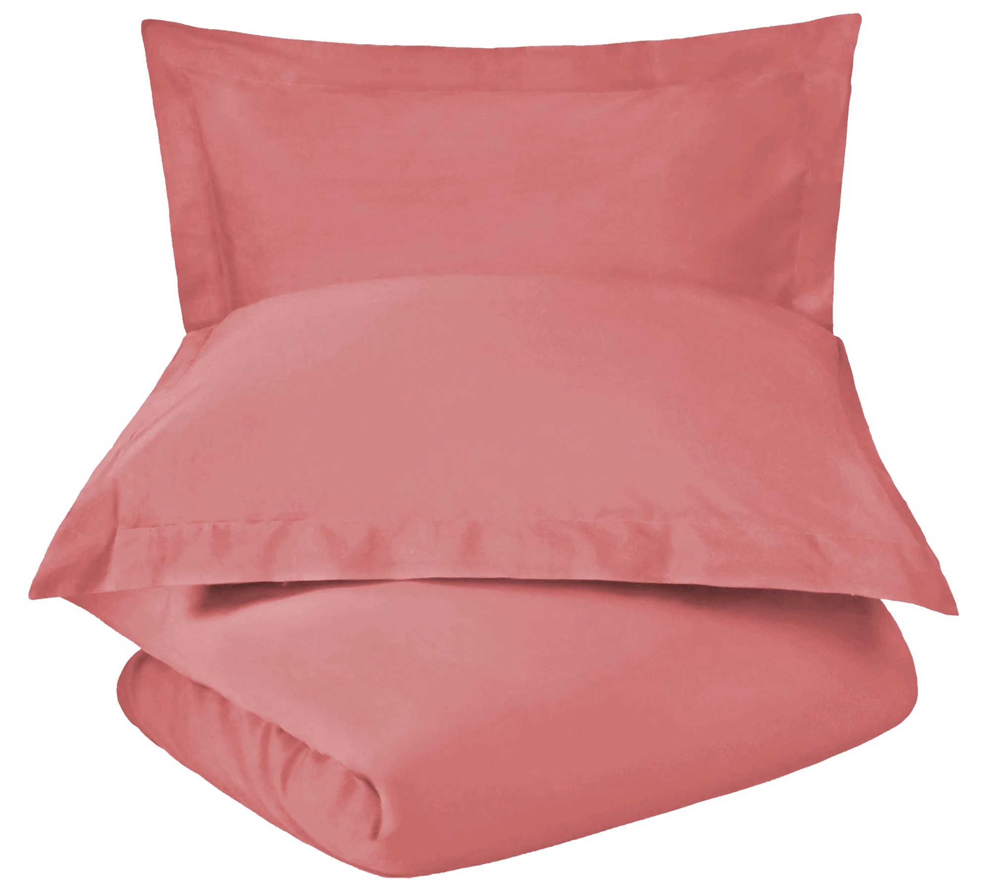 Superior 600TC Solid Cotton Blend Duvet Cover Set, Full/Queen