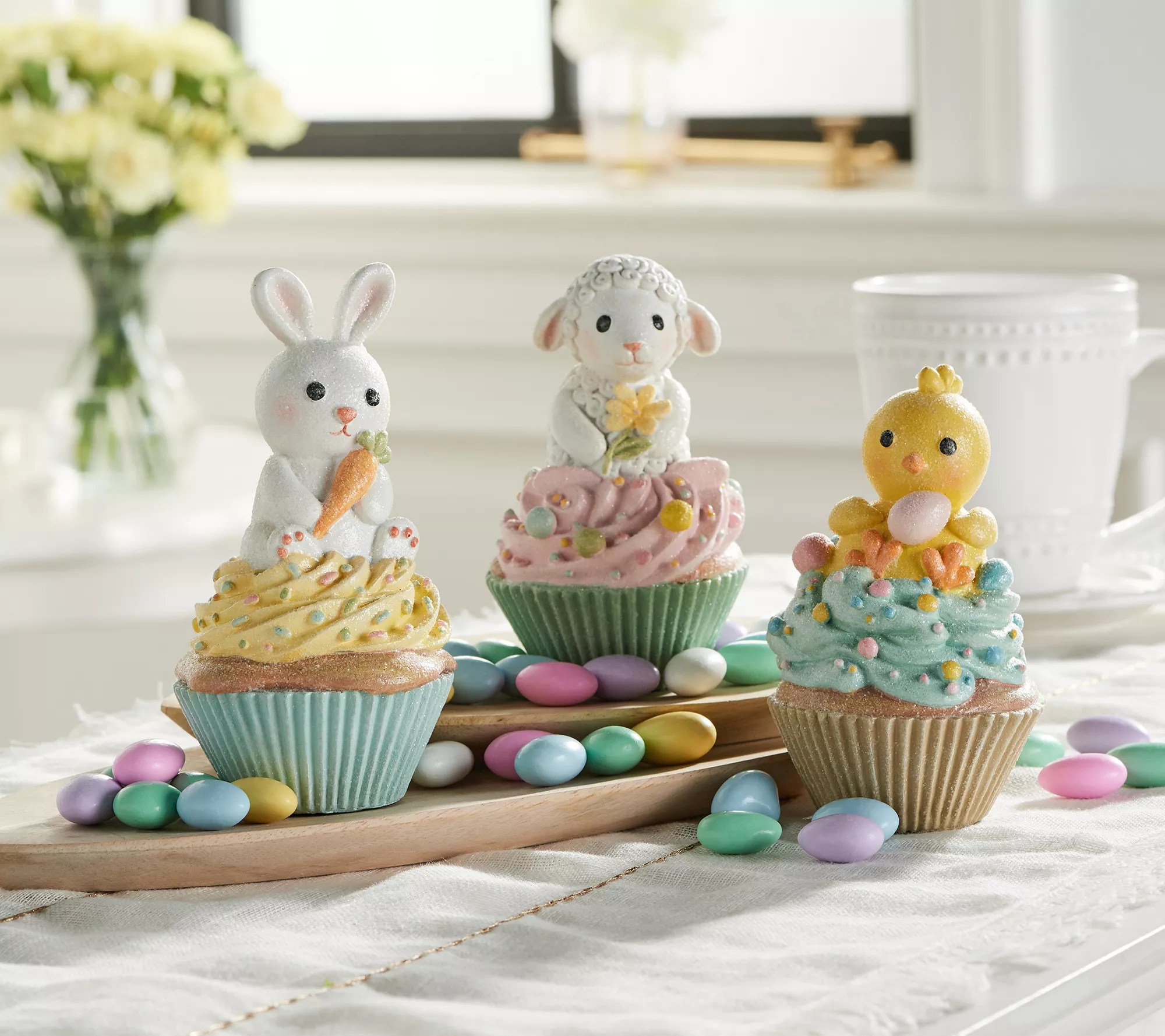 Set of 3 Easter Friend Cupcake Characters by Valerie