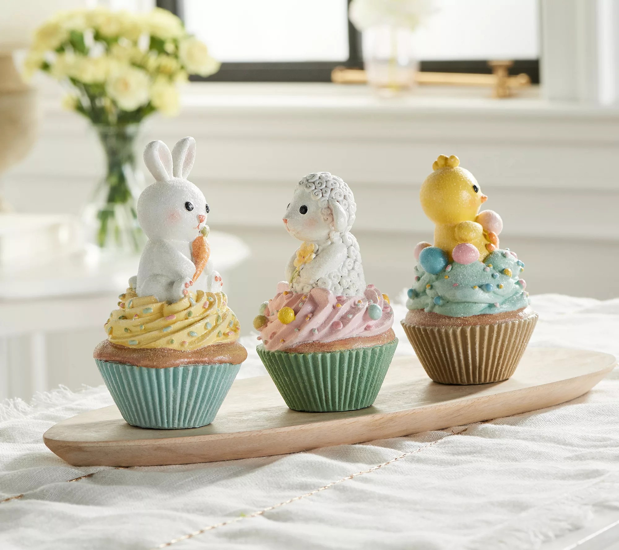 Set of 3 Easter Friend Cupcake Characters by Valerie