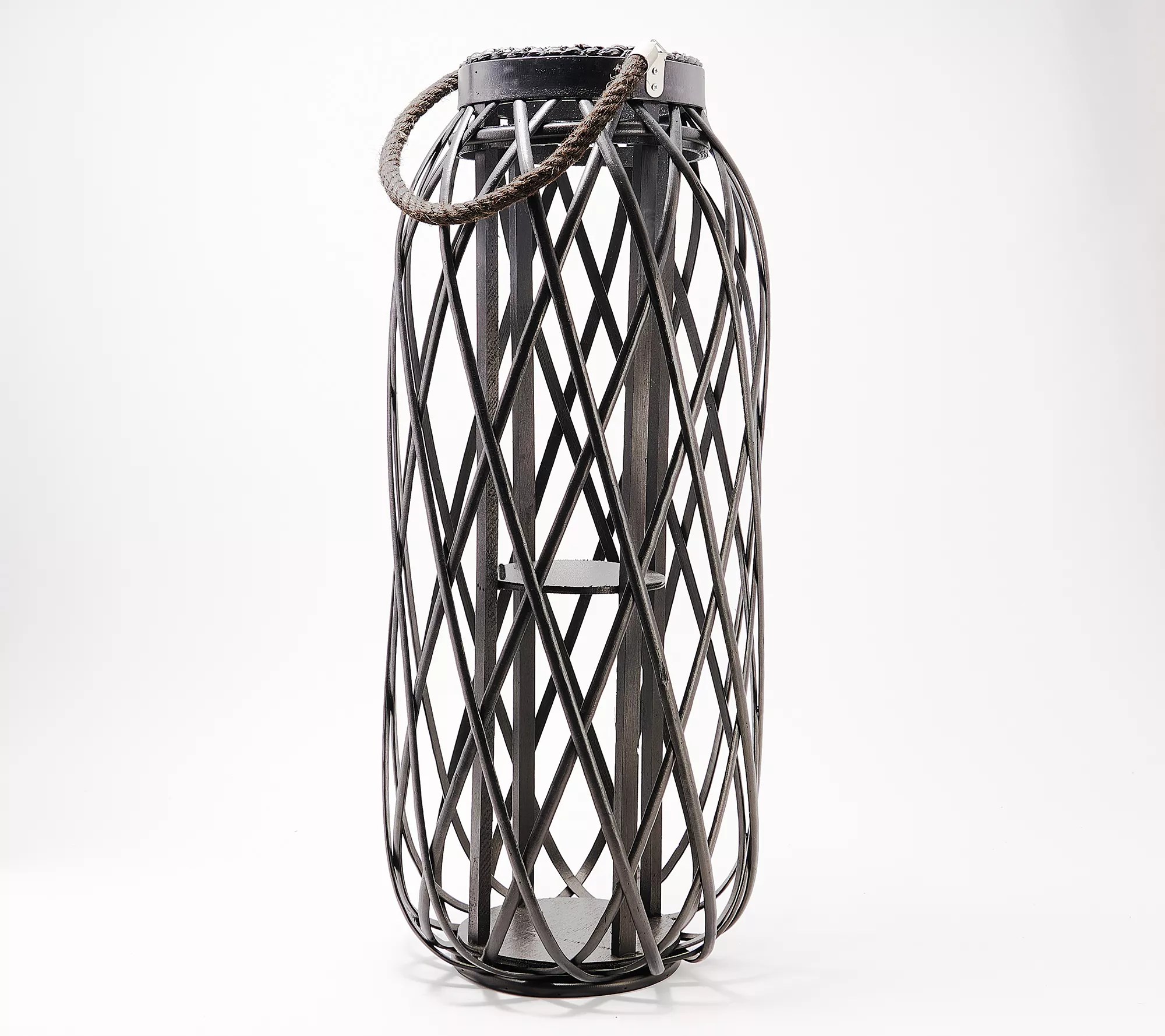 Simply Stunning 25" Tall Woven Lantern by Janine Graff