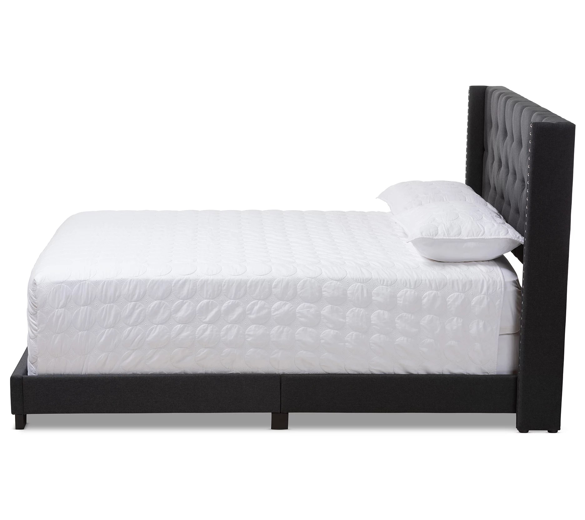 Brady Modern and Contemporary Fabric Upholstered Bed