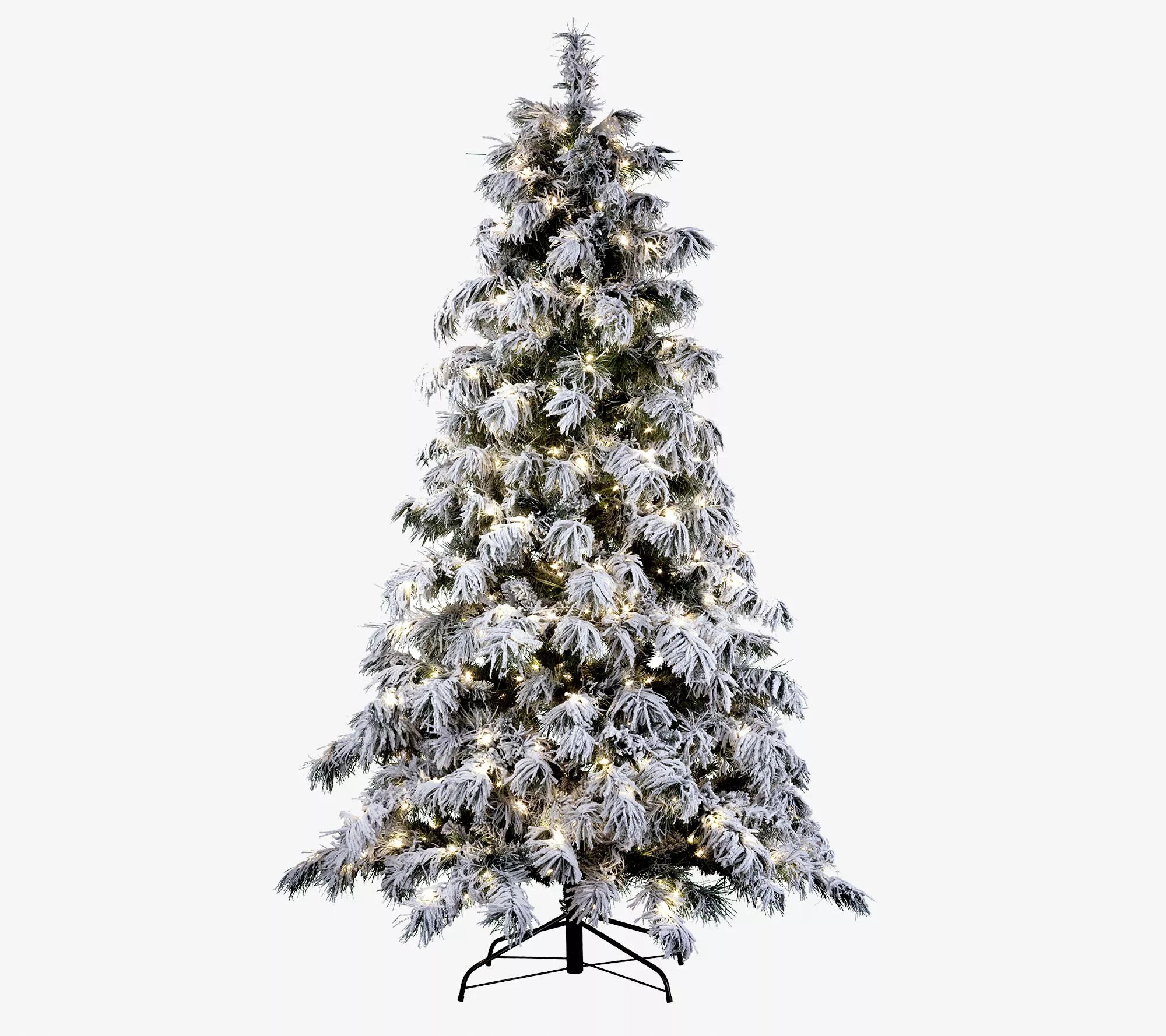 7.5' Berkshire Snowy Christmas Tree with LED Lights