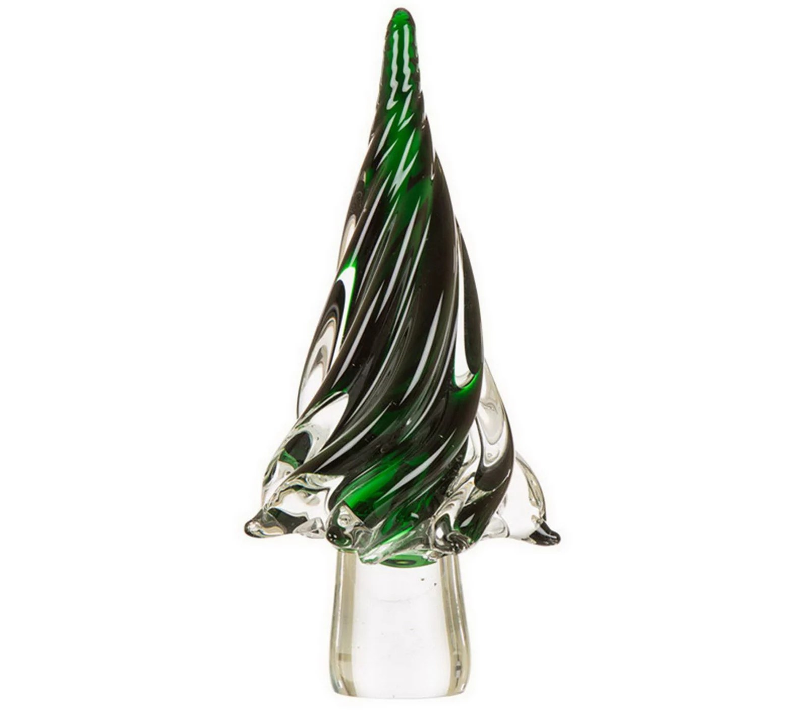 Glitzhome Glass Table Top Christmas Tree Large