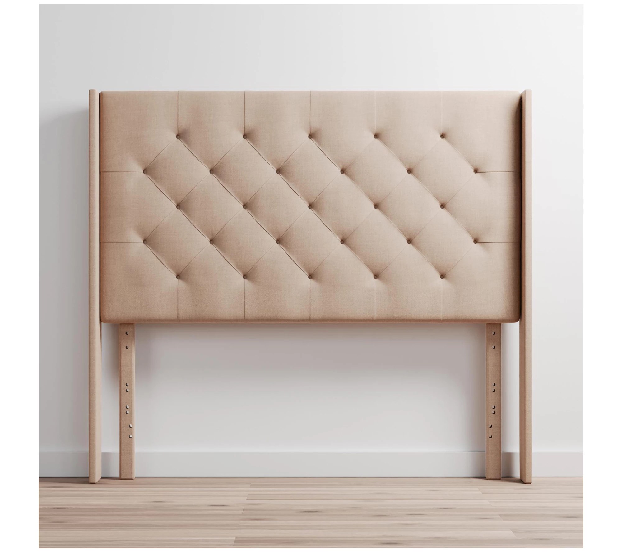 Eva Wingback Upholstered Queen Headboard