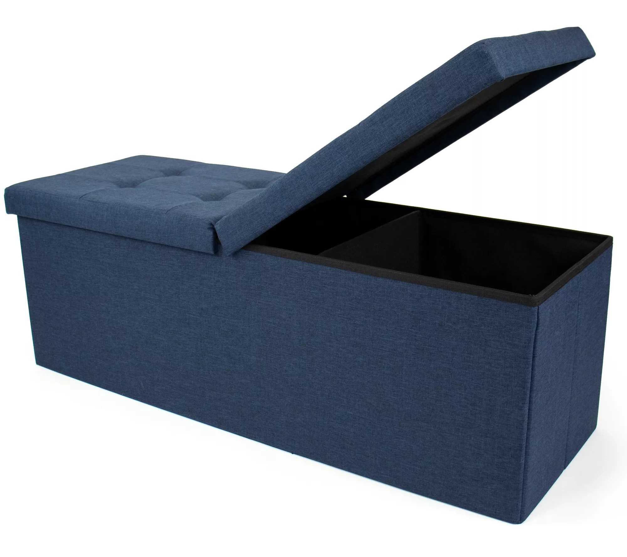 Humble Crew 43" folding storage bench with fliplid