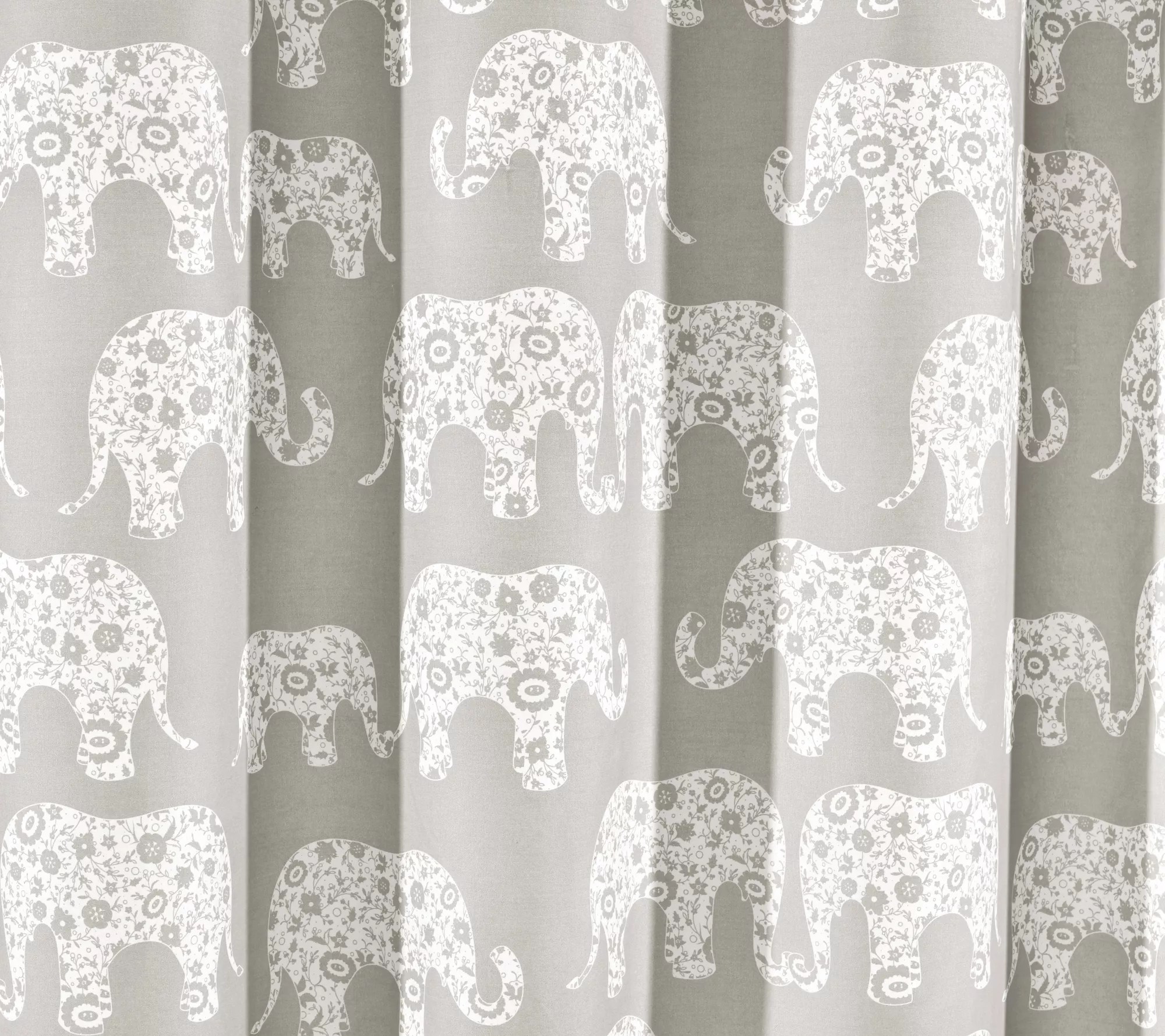 Elephant Parade Shower Curtain by Lush Decor