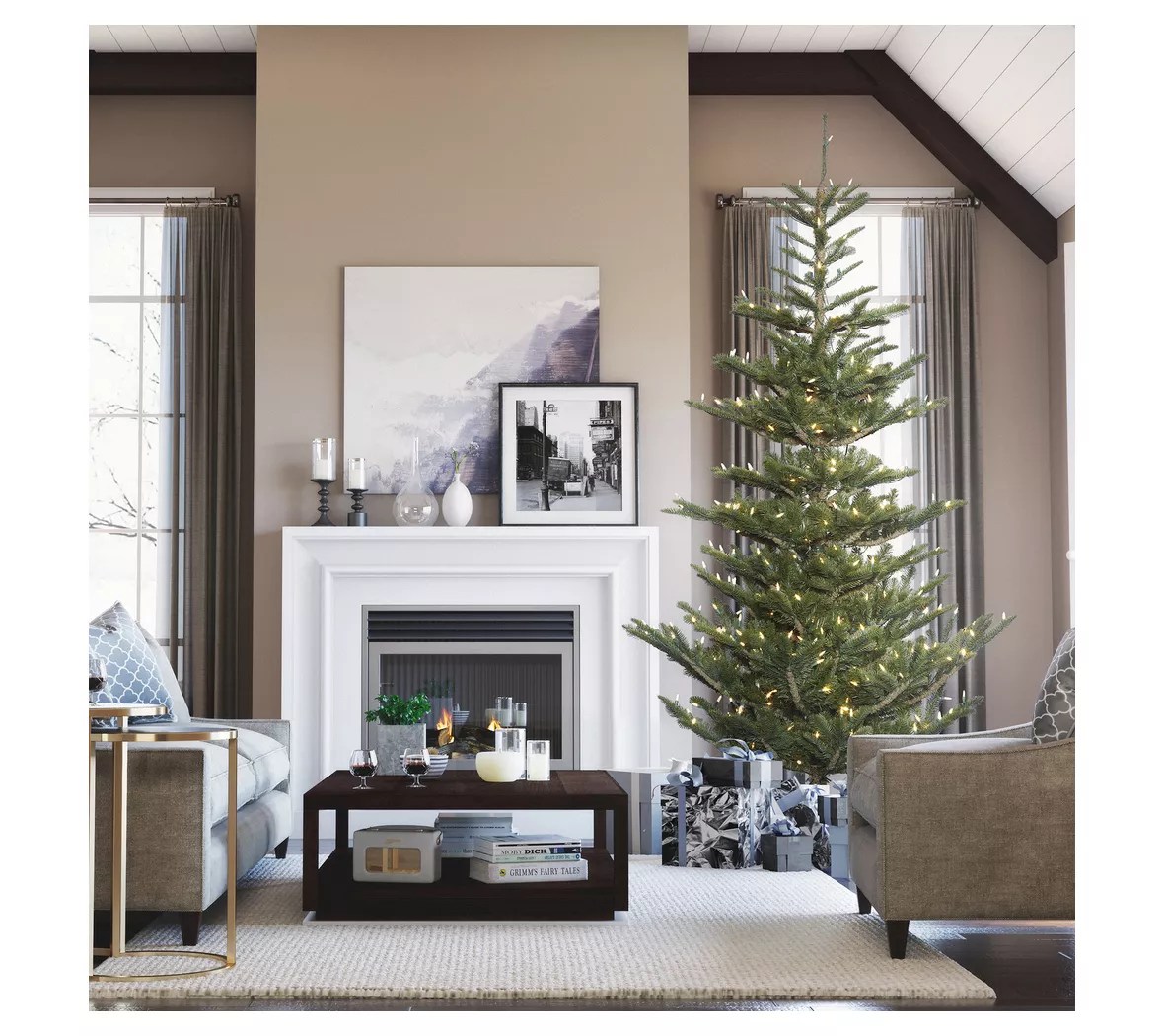 Vickerman 7.5' Alberta Spruce Artificial Christmas Tree WW