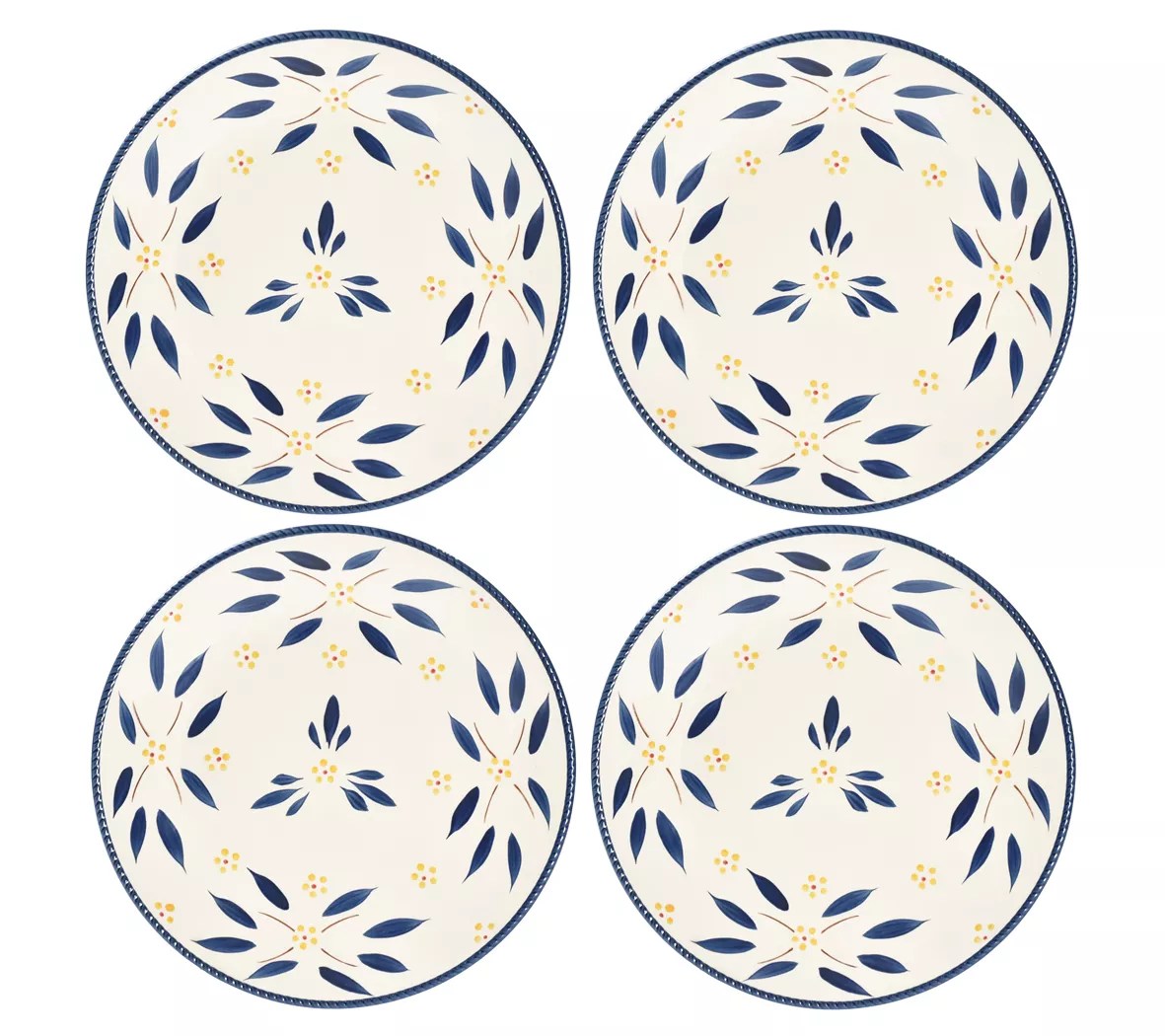 Temptations Old World Set of (4) Essential Dinner Plates