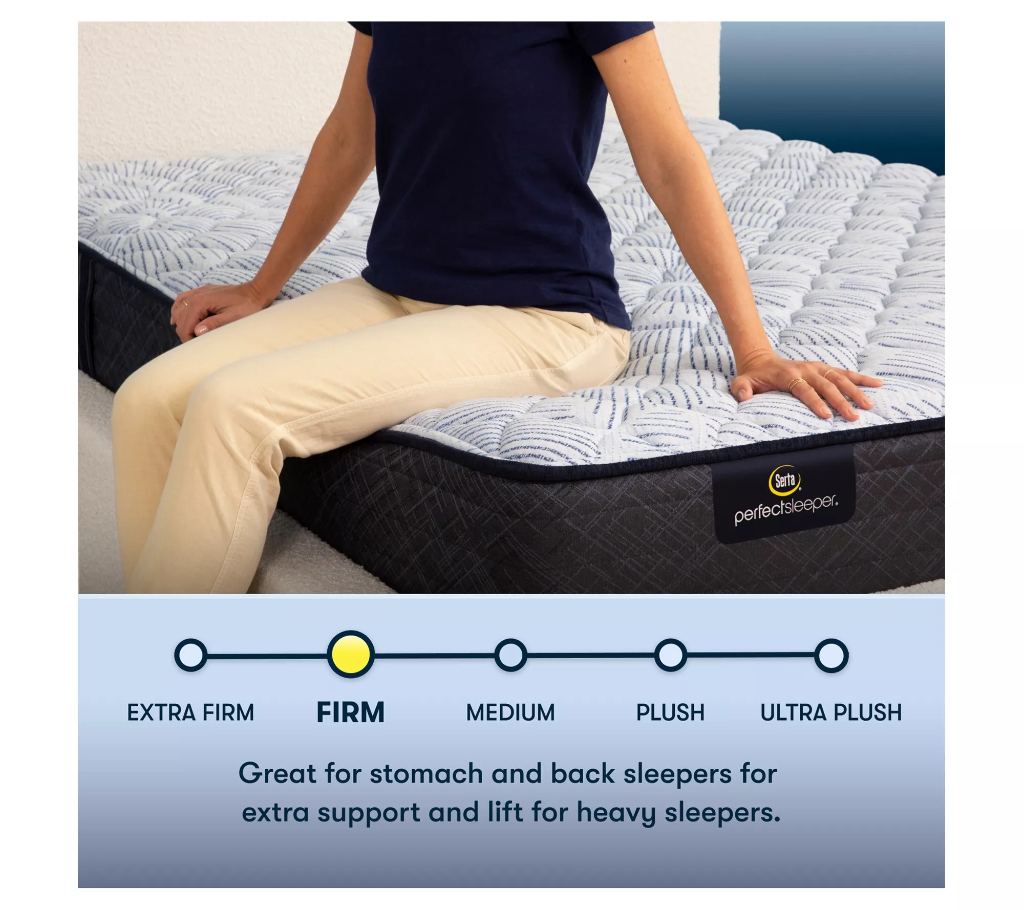 Serta Blue Lagoon Nights 12" Firm Mattress SetQueen