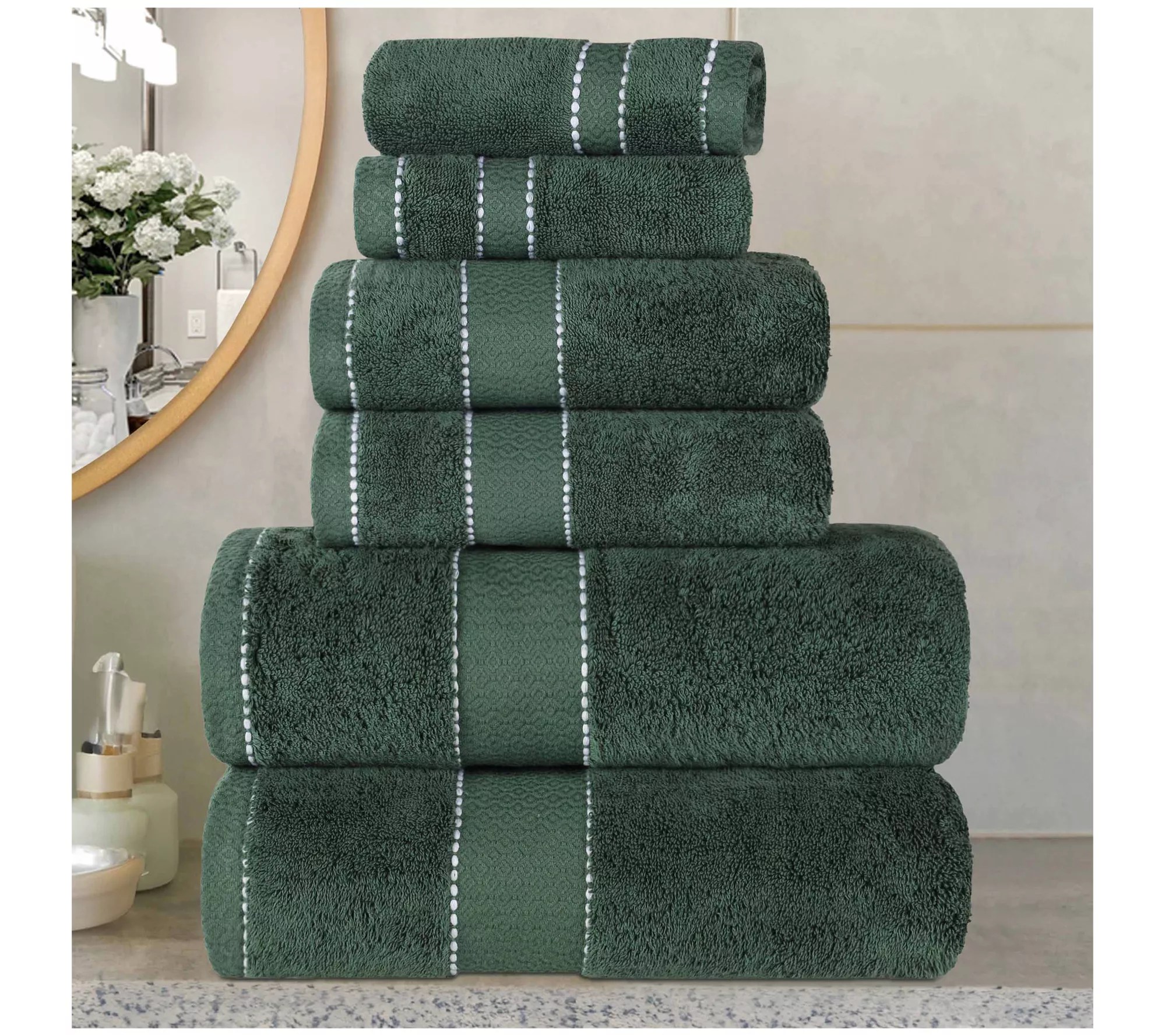 Superior Niles Egyptian Giza Cotton UltraPlush6PC Towel Set