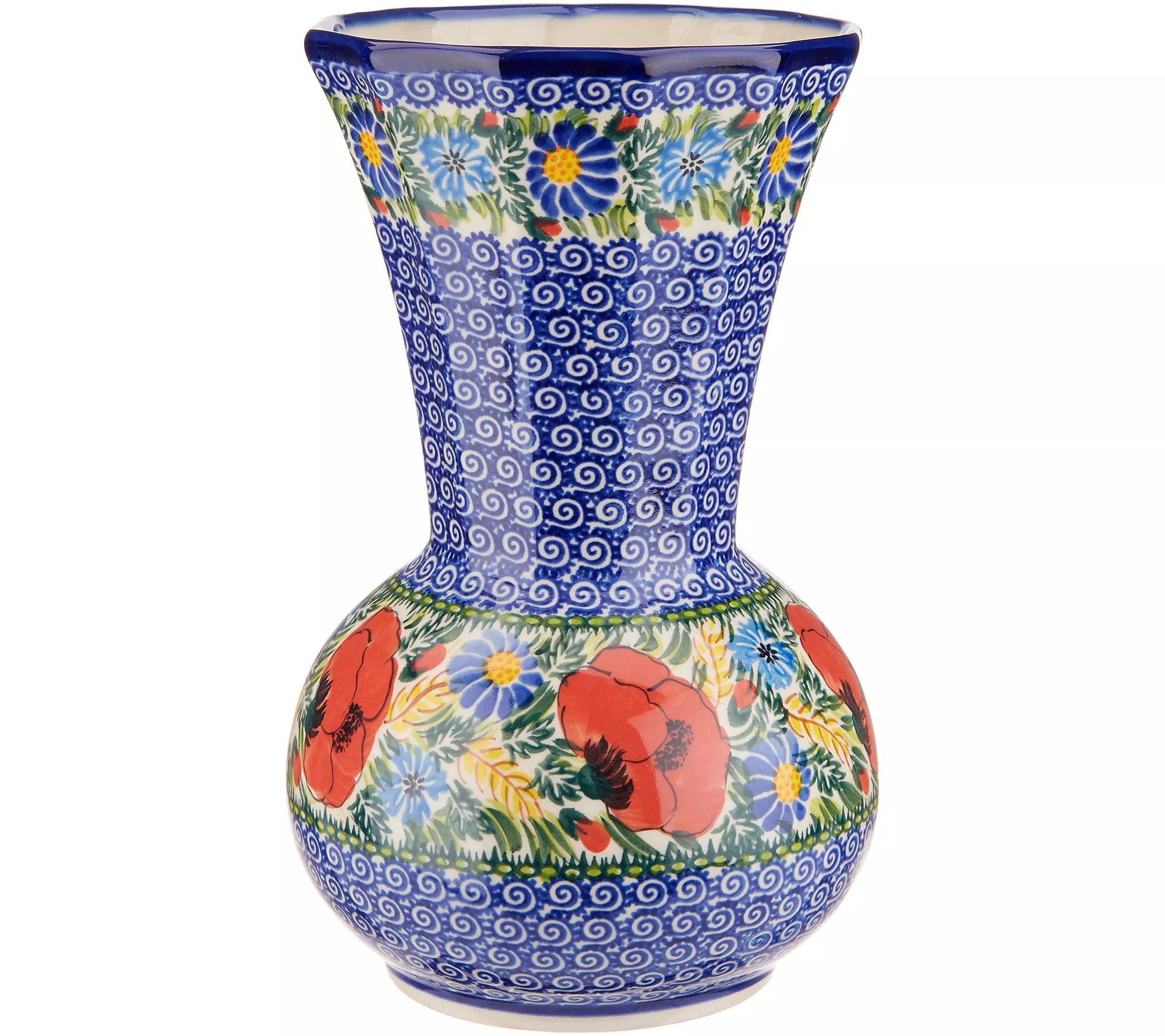 Lidia's Polish Pottery HandPainted Large Vase