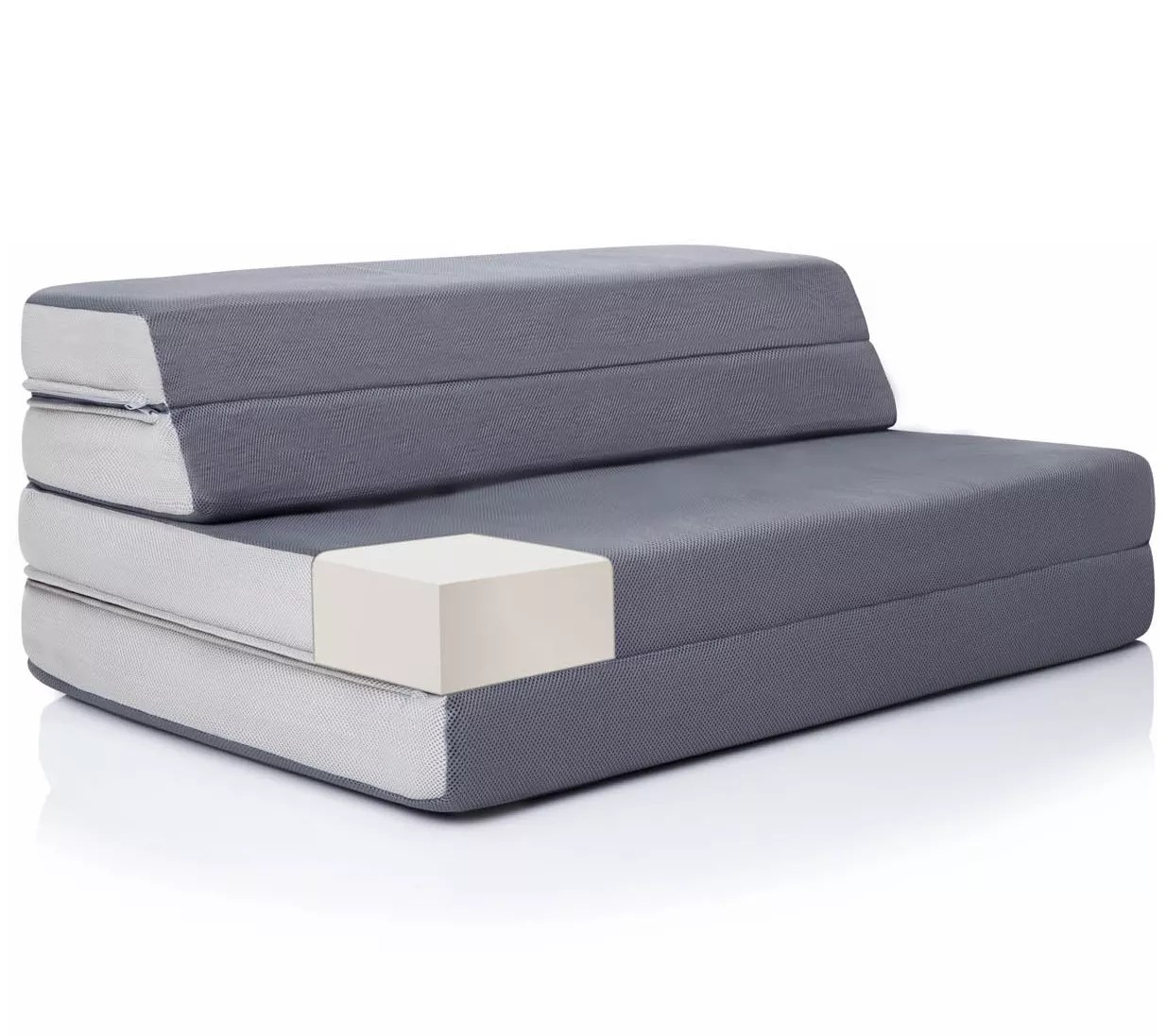LUCID Comfort Collection 4" Folding Mattress Sofa, Full