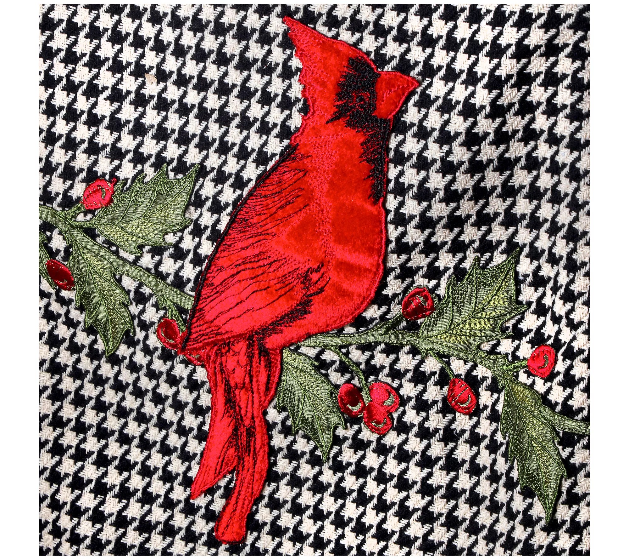 14" x 72" Cardinal Houndstooth Table Runner byValerie