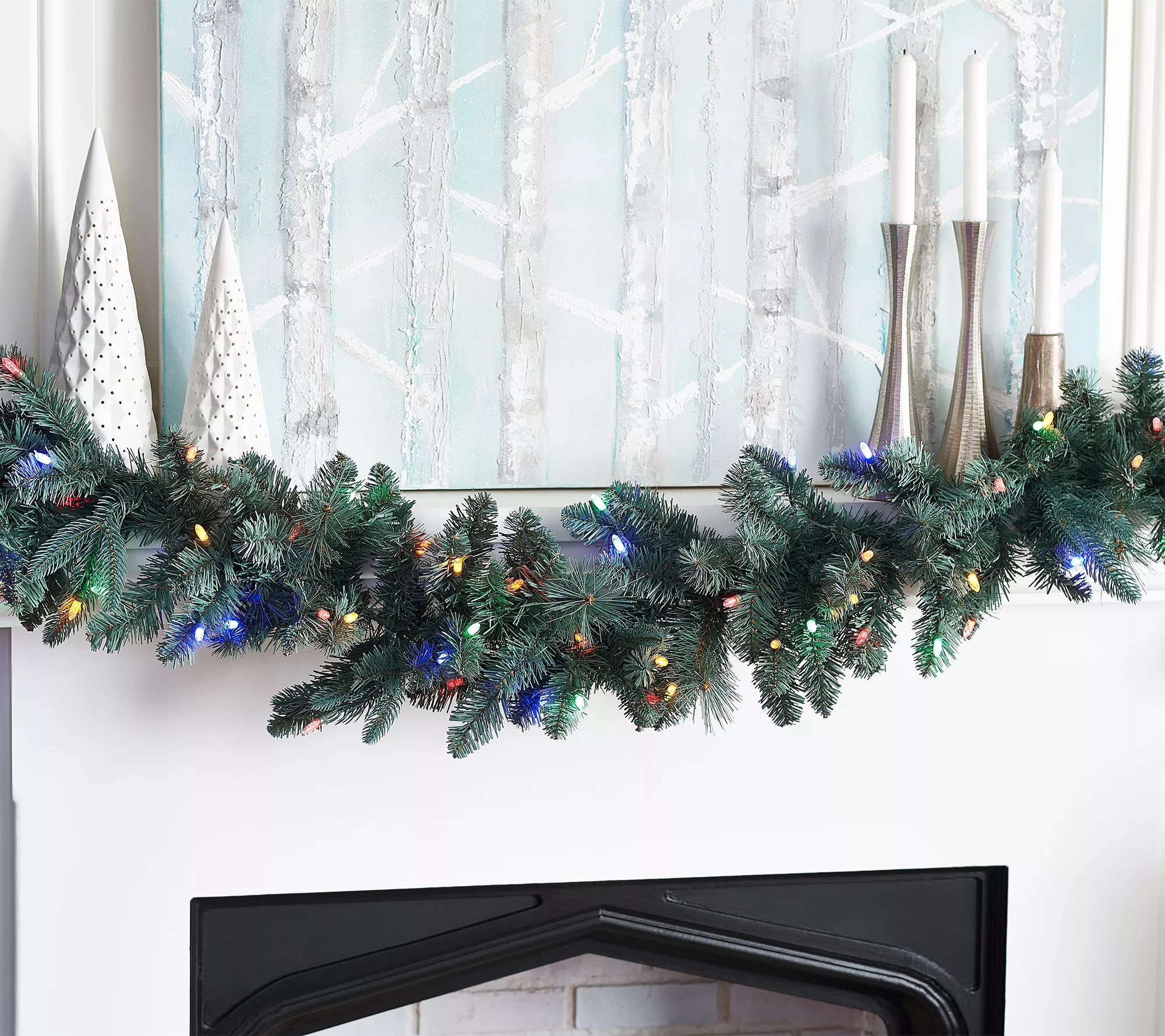 "As Is" Bethlehem Lights 72" Overlit Garland w/Color Flip