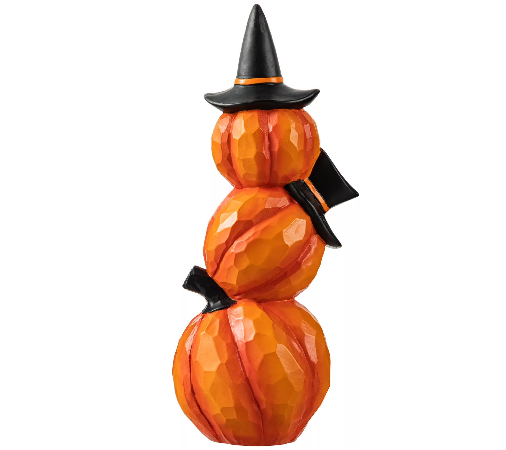 Glitzhome 14.25"H Halloween Lighted Pumpkin Table Decor