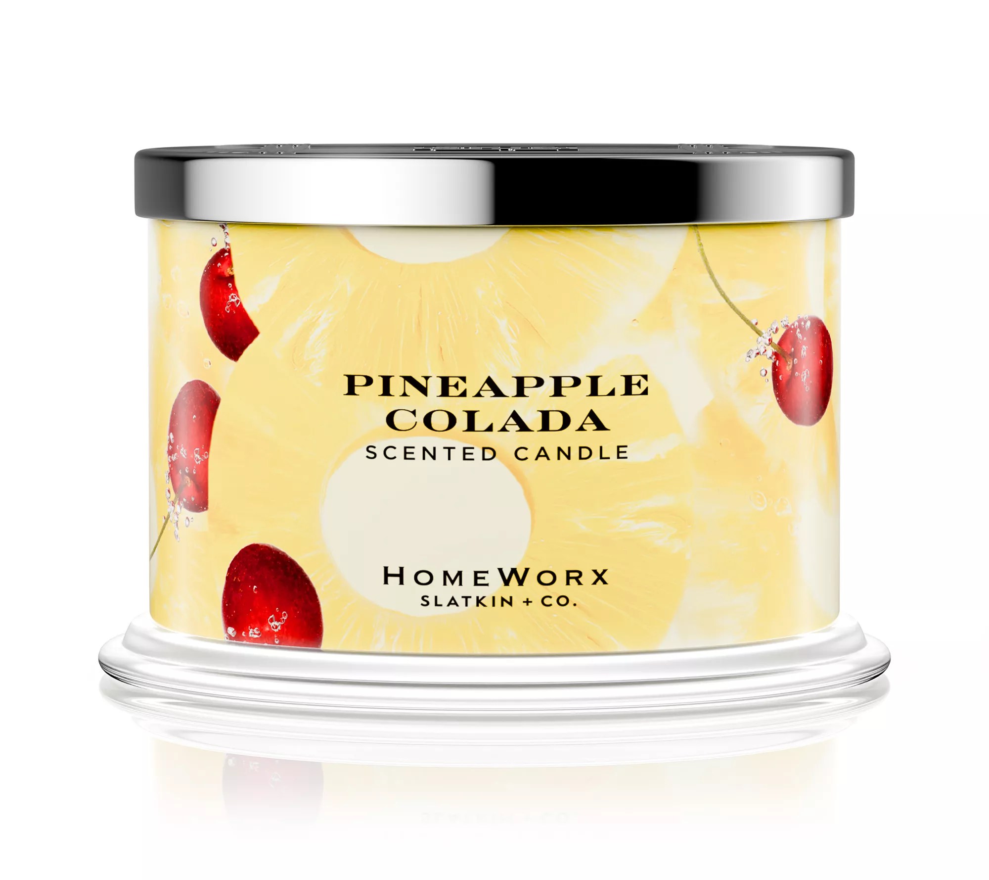 HomeWorx by Slatkin & Co. Set of 2 18oz. Pineapple Colada Candles