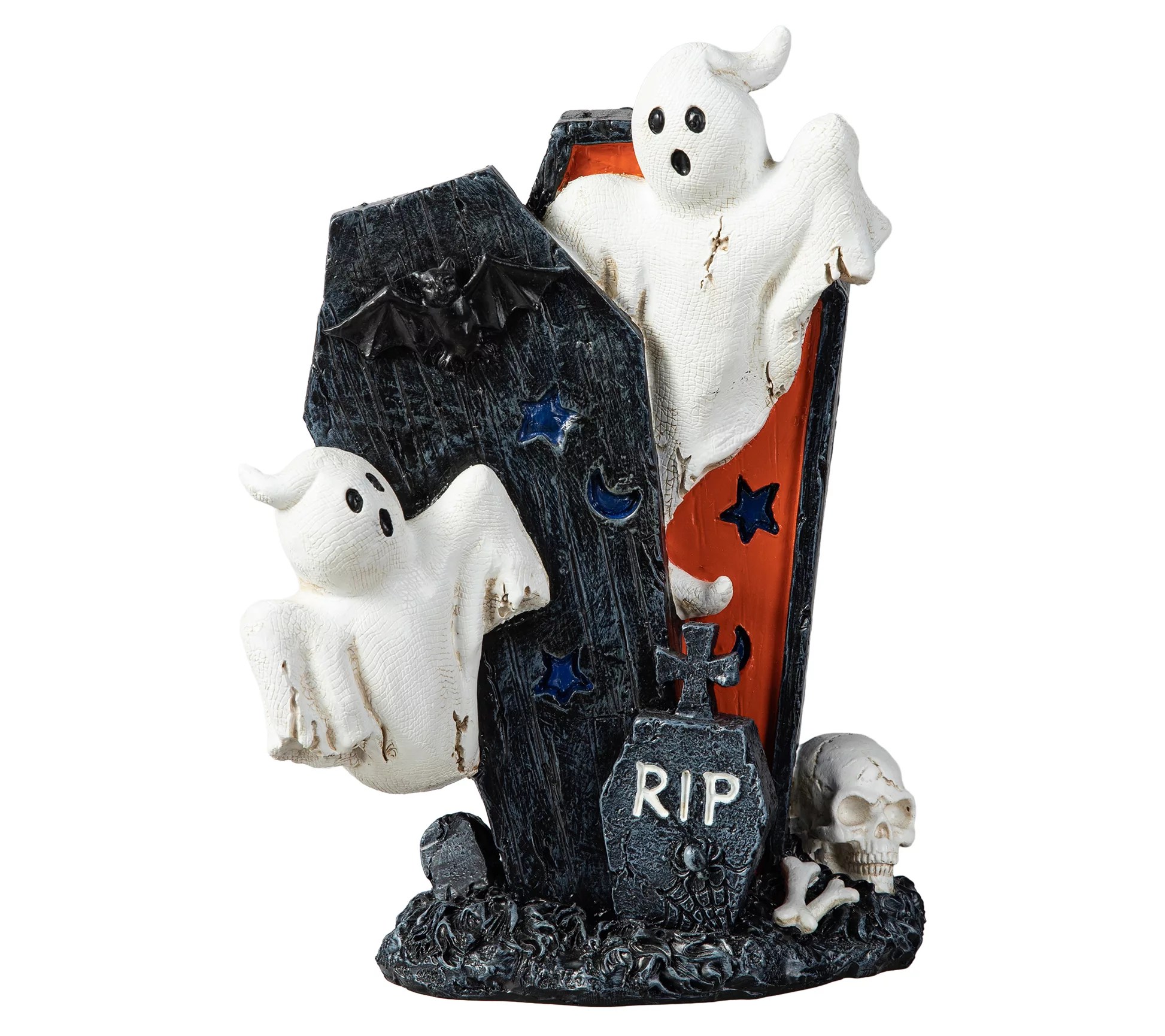 Glitzhome 9.75''H Halloween Ghost Gravestone Table Decor
