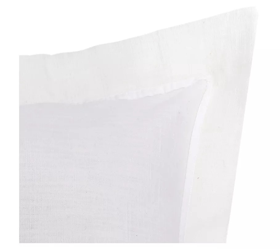 Solid Flange Throw Pillow by Valerie