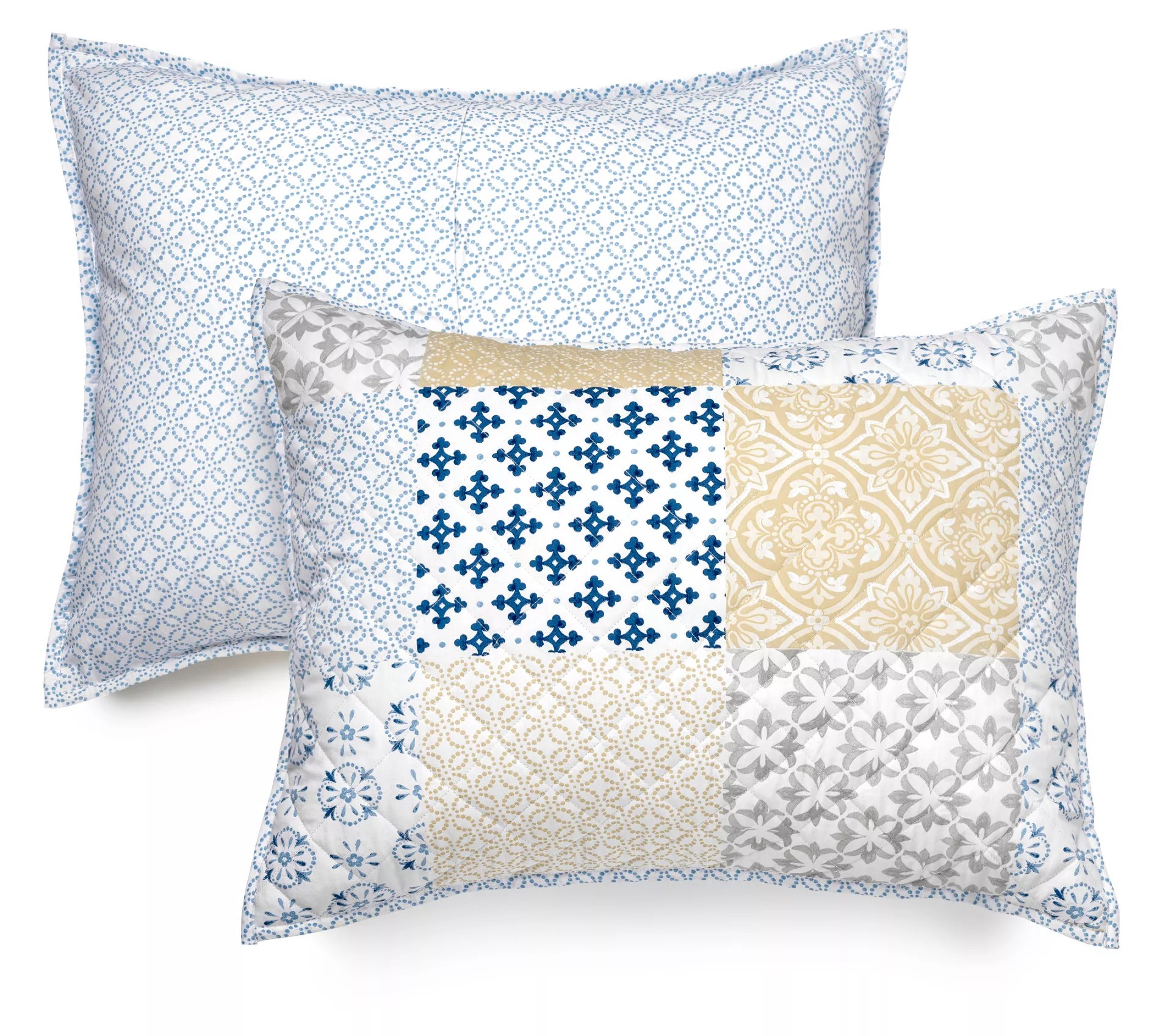 Martha Stewart Monaco Patchwork Print 3Piece Quilt Set Kin