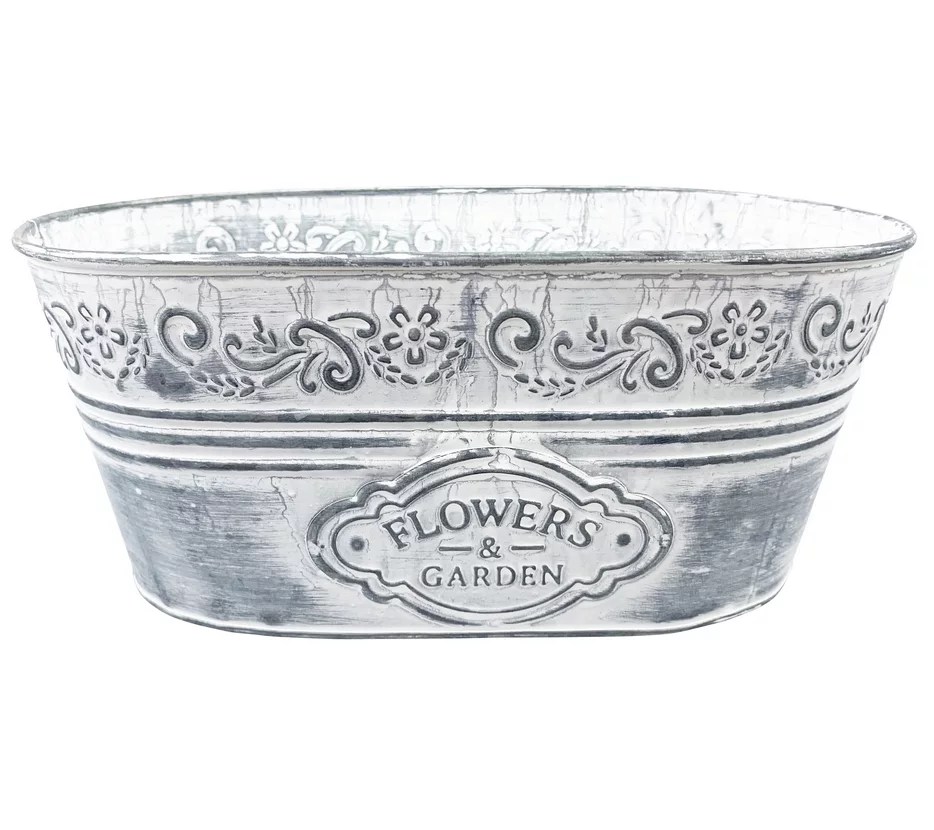 RCS White Wash Flower Planters Set of 3