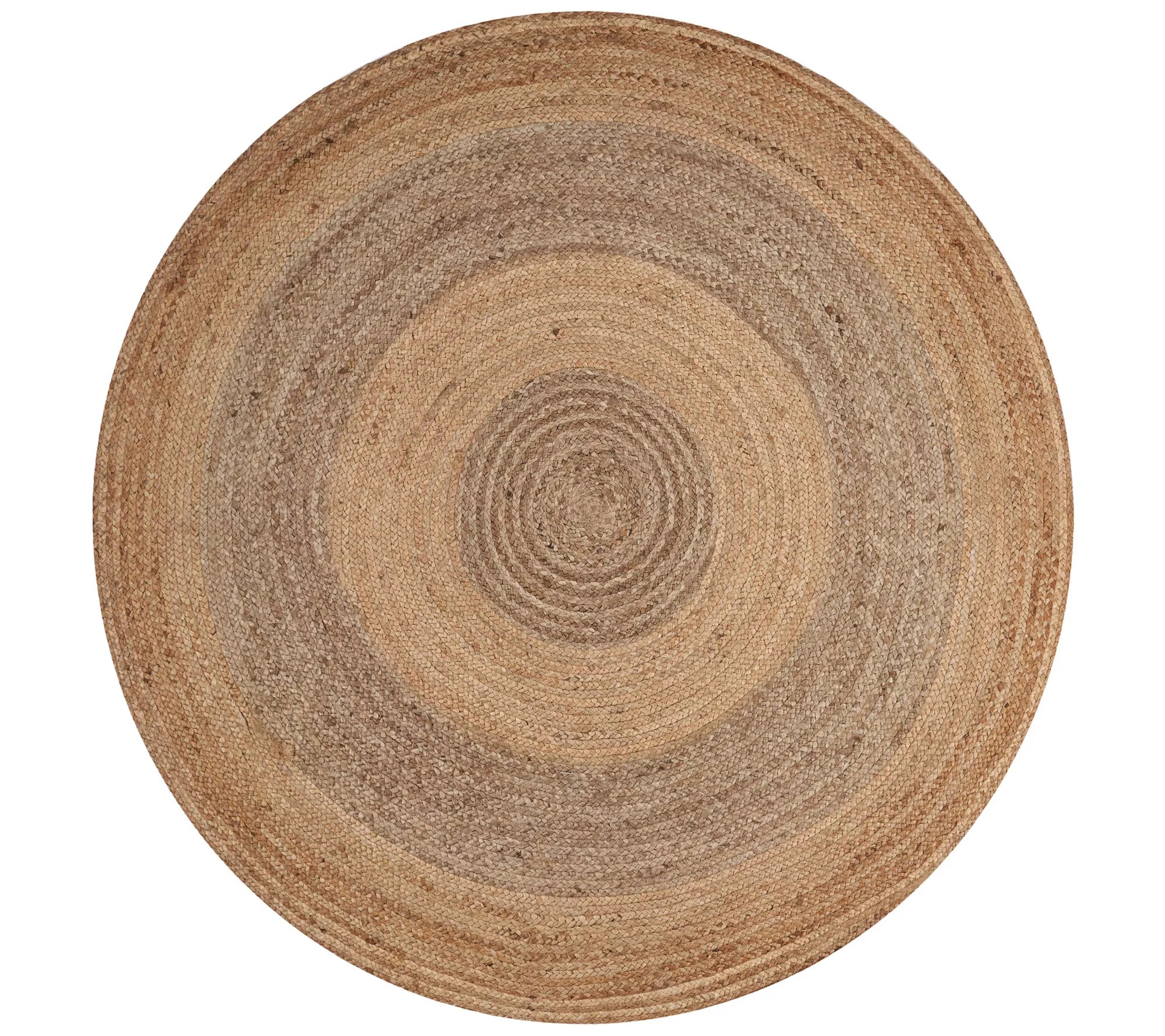 Ox Bay Two Toned Natural Jute Area Rug 4' Round